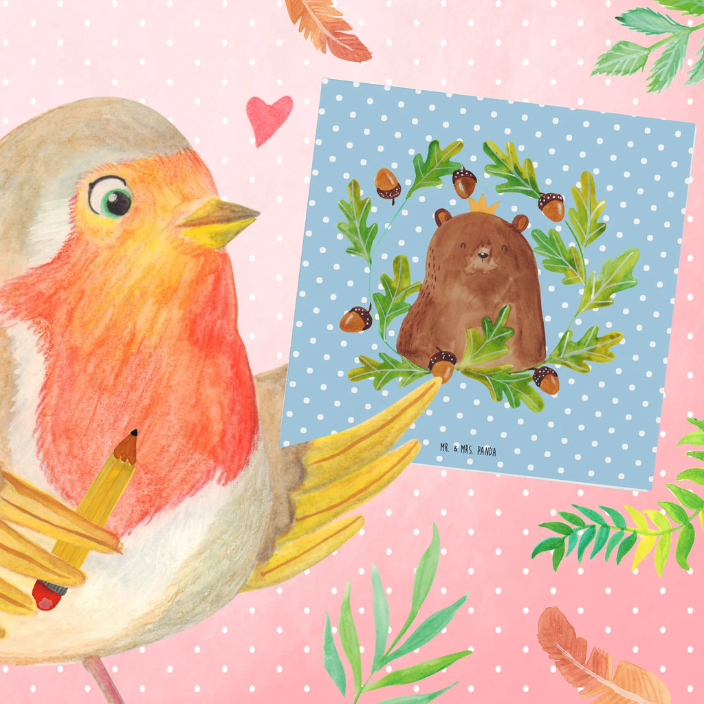 Deluxe Karte Bär König Hochwertige Klappkarte, Karte, Einladungskarte, Geburtstagskarte, Hochwertige Grußkarte, Hochzeitskarte, Klappkarte, Glückwunschkarte, Grußkarte, Bär, Teddy, Teddybär, bester Vater, Daddy, bester Papa, Papa, Papi, Dad, Vatertag, Vater, Papa Bär, weltbester Papa