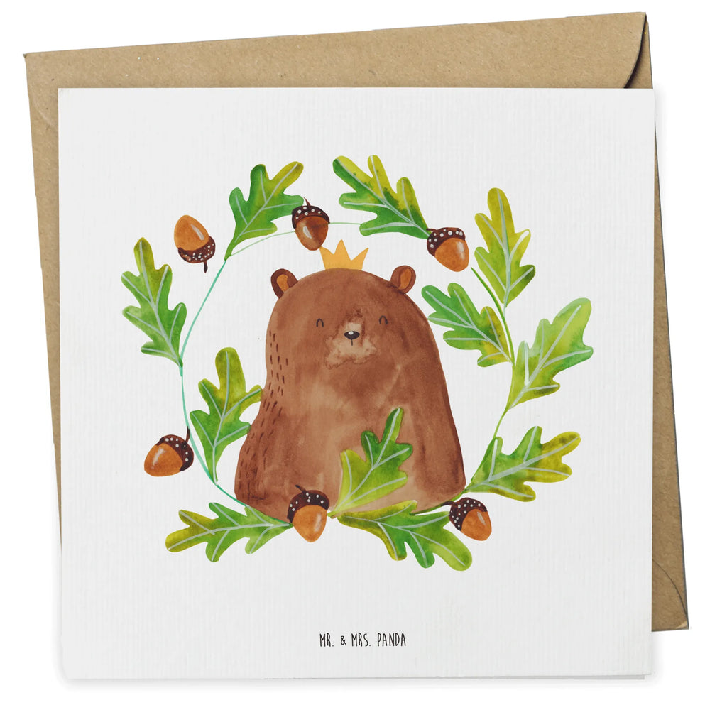 Deluxe Karte Bär König Hochwertige Klappkarte, Karte, Einladungskarte, Geburtstagskarte, Hochwertige Grußkarte, Hochzeitskarte, Klappkarte, Glückwunschkarte, Grußkarte, Bär, Teddy, Teddybär, bester Vater, Daddy, bester Papa, Papa, Papi, Dad, Vatertag, Vater, Papa Bär, weltbester Papa