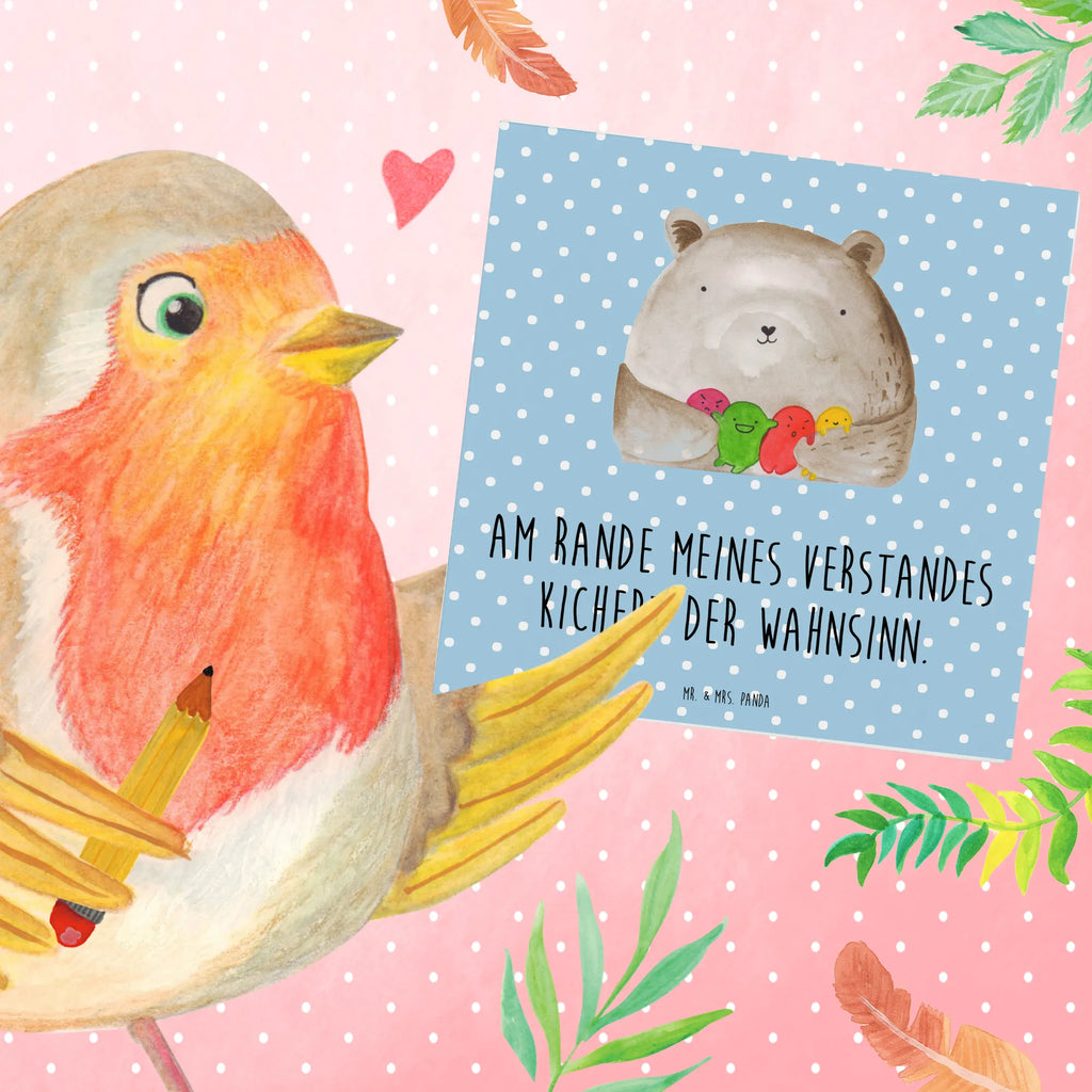 Deluxe Karte Bär Gefühl Hochwertige Grußkarte, Karte, Geburtstagskarte, Hochwertige Klappkarte, Glückwunschkarte, Hochzeitskarte, Klappkarte, Grußkarte, Einladungskarte, Bär, Teddy, Teddybär, Durchgedreht, Verrückt, Wahnsinn