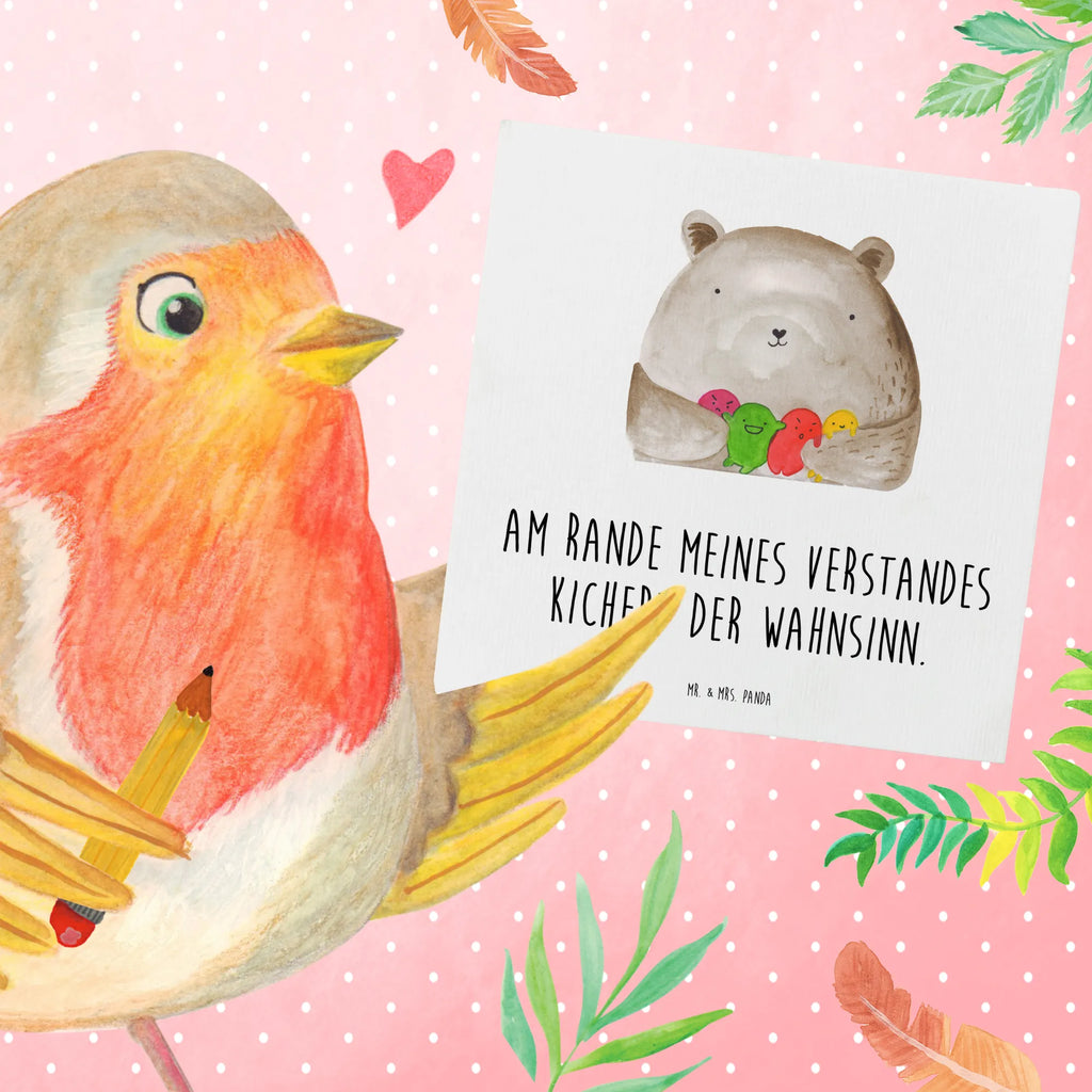 Deluxe Karte Bär Gefühl Hochwertige Grußkarte, Karte, Geburtstagskarte, Hochwertige Klappkarte, Glückwunschkarte, Hochzeitskarte, Klappkarte, Grußkarte, Einladungskarte, Bär, Teddy, Teddybär, Durchgedreht, Verrückt, Wahnsinn