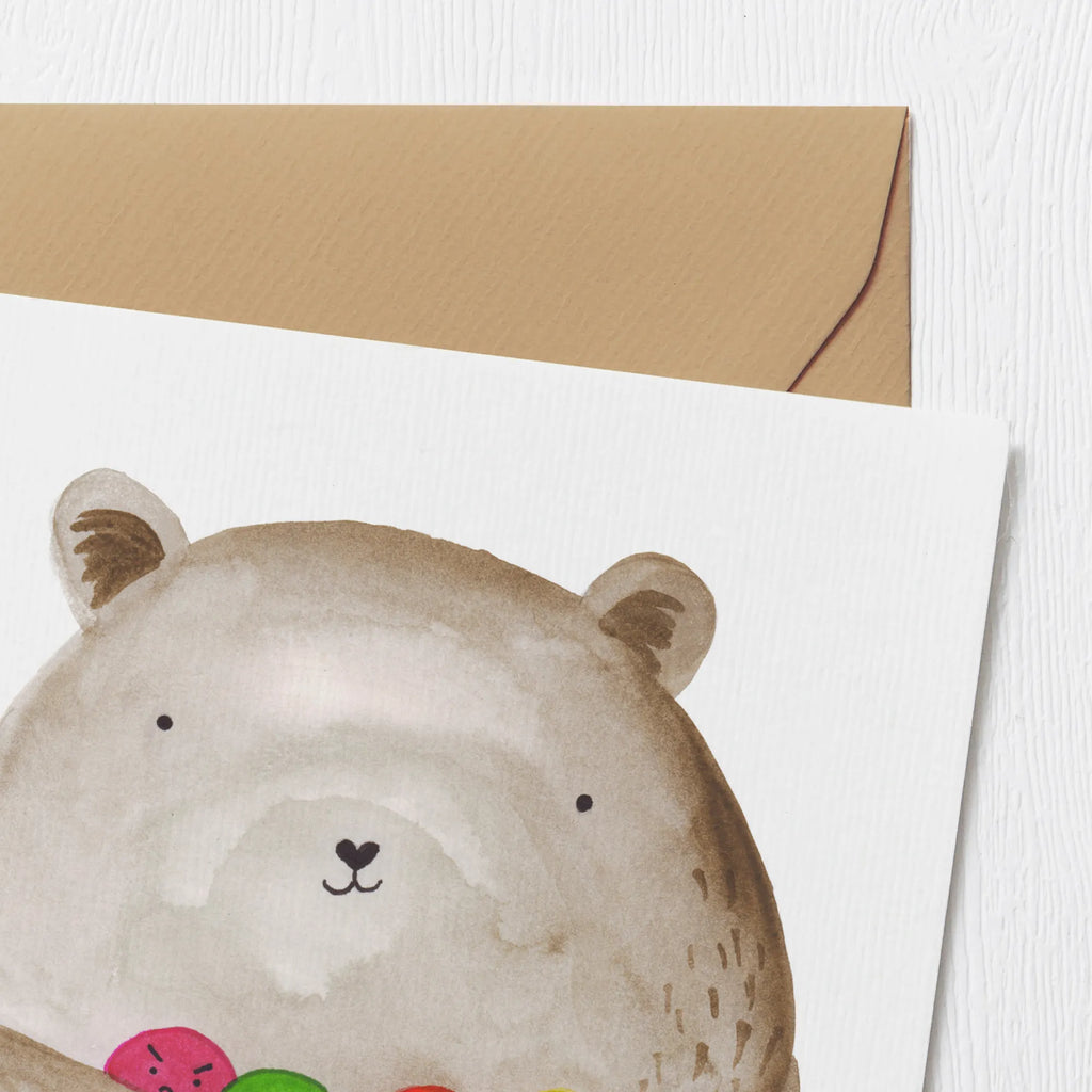 Deluxe Karte Bär Gefühl Hochwertige Grußkarte, Karte, Geburtstagskarte, Hochwertige Klappkarte, Glückwunschkarte, Hochzeitskarte, Klappkarte, Grußkarte, Einladungskarte, Bär, Teddy, Teddybär, Durchgedreht, Verrückt, Wahnsinn