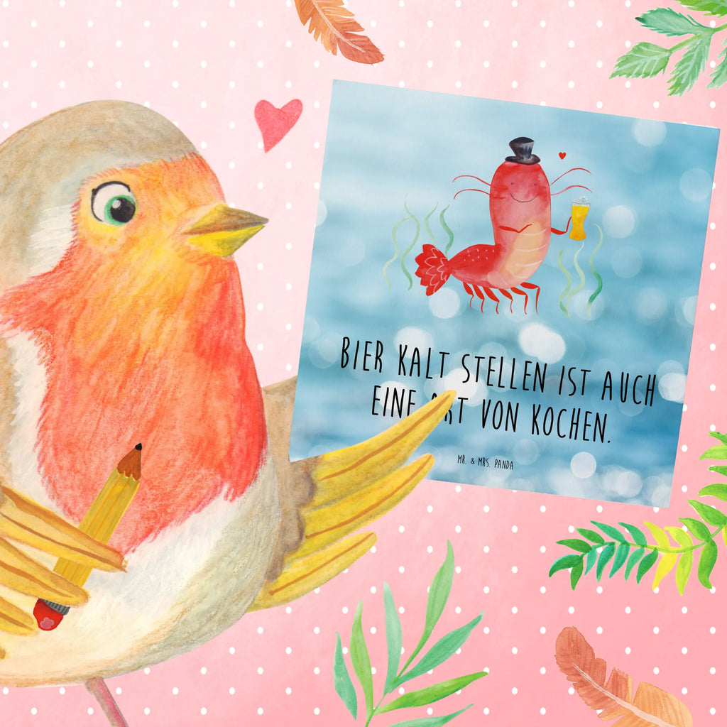 Deluxe Karte Hummer Weizen Einladungskarte, Hochzeitskarte, Karte, Hochwertige Grußkarte, Glückwunschkarte, Geburtstagskarte, Grußkarte, Klappkarte, Hochwertige Klappkarte, Meerestiere, Meer, Urlaub, Junggesellin, Männerhaushalt, Kneipe, Kochen, Gasthaus, Junggeselle, Bierliebhaber, Garnelen, Bier, Wirtschaft, Garnele