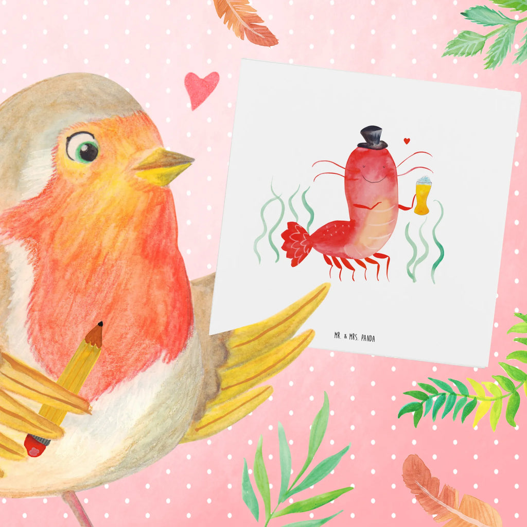 Deluxe Karte Hummer Weizen Einladungskarte, Hochzeitskarte, Karte, Hochwertige Grußkarte, Glückwunschkarte, Geburtstagskarte, Grußkarte, Klappkarte, Hochwertige Klappkarte, Meerestiere, Meer, Urlaub, Junggesellin, Männerhaushalt, Kneipe, Kochen, Gasthaus, Junggeselle, Bierliebhaber, Garnelen, Bier, Wirtschaft, Garnele