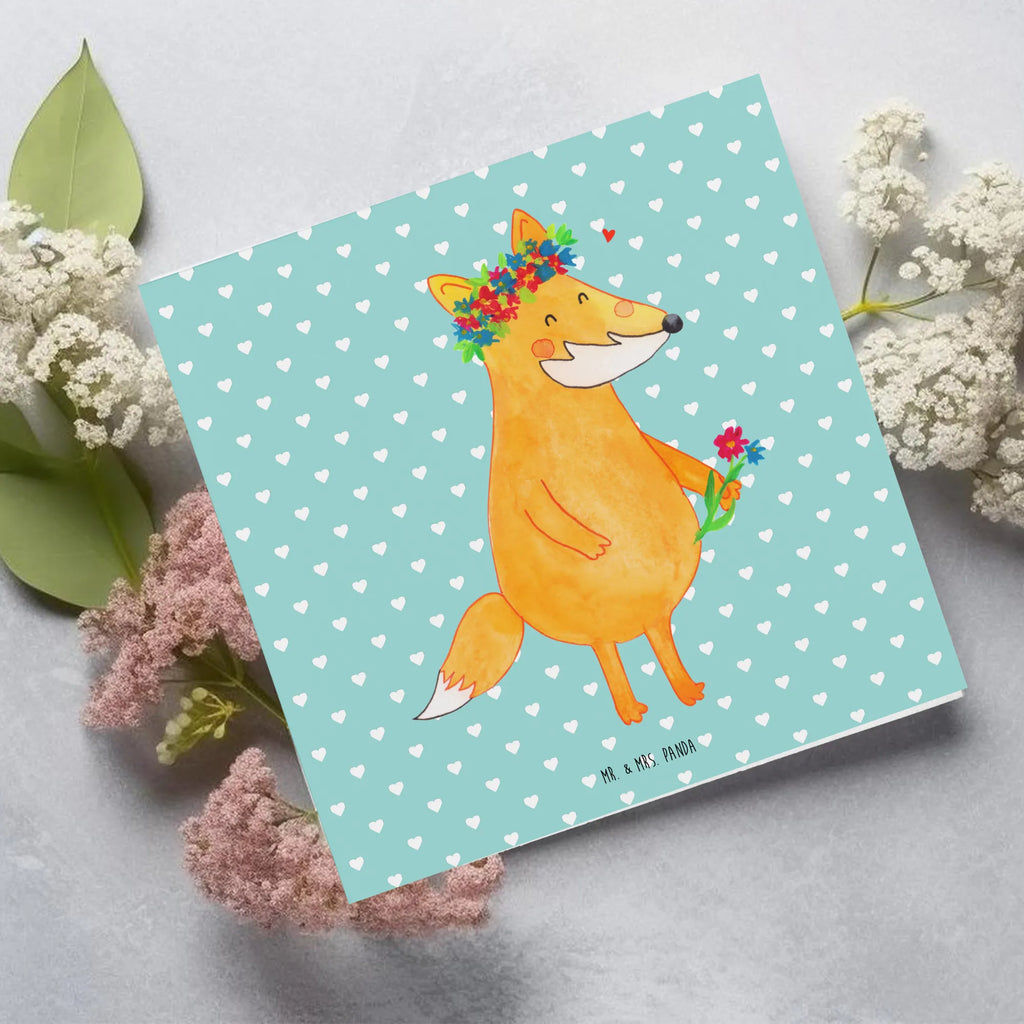 Deluxe Card Fox Flower Glückwunschkarte, Hochzeitskarte, Klappkarte, Geburtstagskarte, Karte, Hochwertige Klappkarte, Grußkarte, Hochwertige Grußkarte, Einladungskarte, Fuchs, mich, Freude, Blumen, Liebesbeweis, Blume, Motivation, ich, Blumenmädchen, Freundin, Fox, Freundinnen, Liebe, Selbstliebe, Füchse, Fuchsmädchen