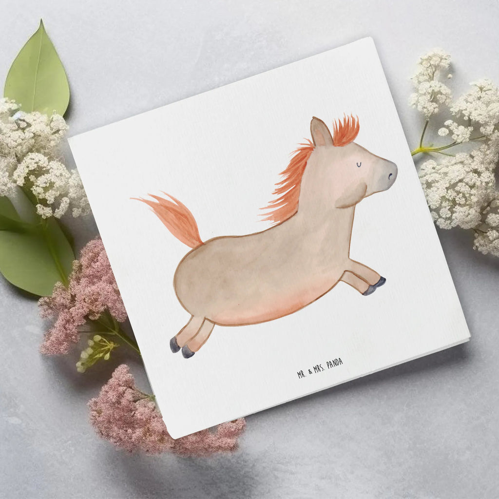 Deluxe Karte Pferd Springen Hochwertige Grußkarte, Karte, Klappkarte, Einladungskarte, Grußkarte, Geburtstagskarte, Hochwertige Klappkarte, Glückwunschkarte, Hochzeitskarte, Bauernhof, Hoftiere, Landwirt, Landwirtin, Pferde, Pony, reiten, Pferd, ausreiten, Pferdebesitzer, Stall, Pferdestall