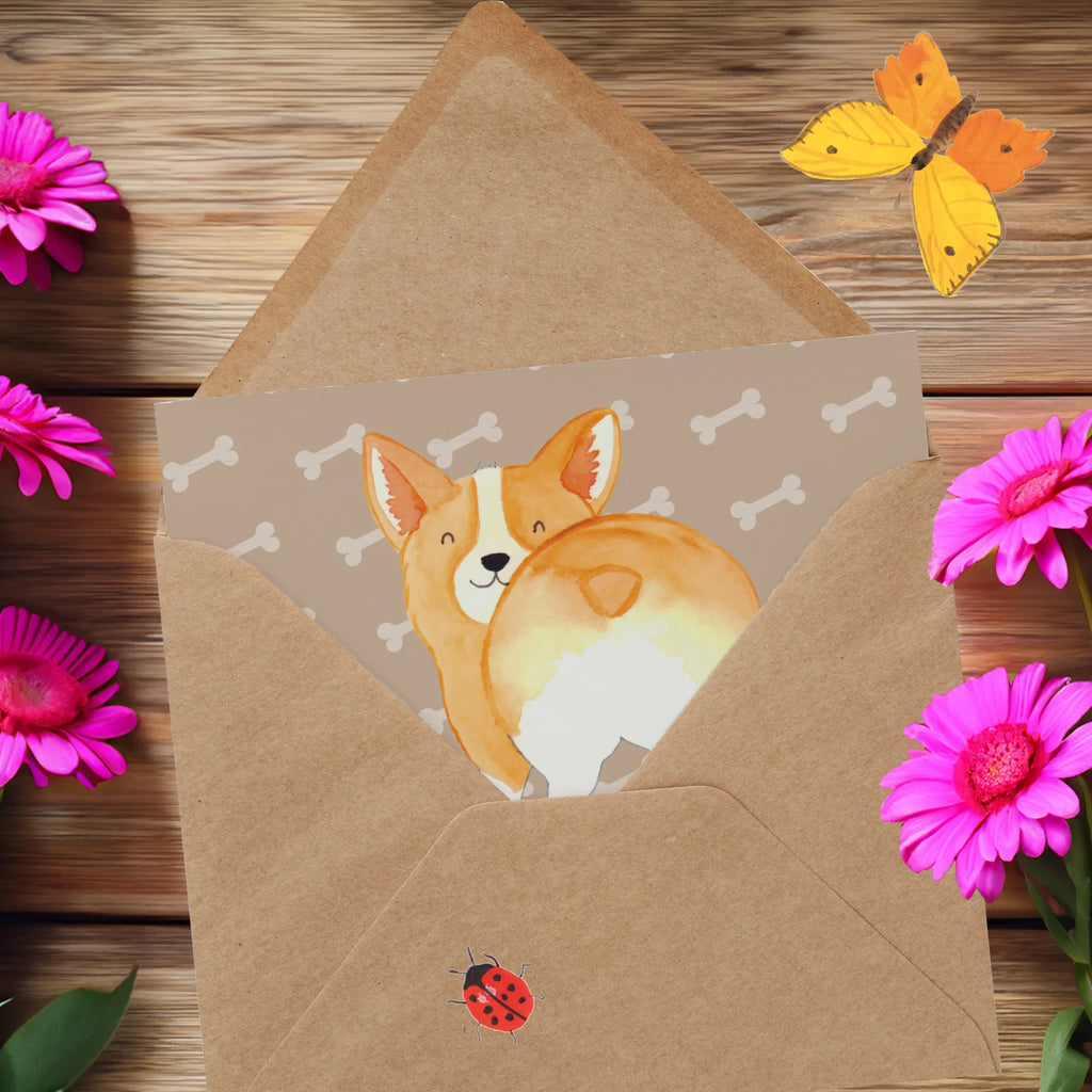 Deluxe Karte Corgi Po Glückwunschkarte, Karte, Hochzeitskarte, Hochwertige Klappkarte, Klappkarte, Hochwertige Grußkarte, Grußkarte, Einladungskarte, Geburtstagskarte, Hund, Hundemotiv, Haustier, Hunderasse, Tierliebhaber, Hundebesitzer, Sprüche, Spruch, Hundeliebe, Corgie, Motivation, Selbstliebe