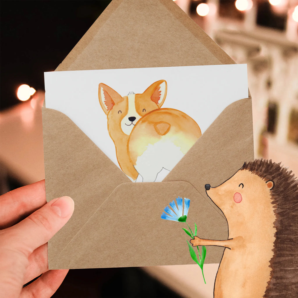 Deluxe Karte Corgi Po Glückwunschkarte, Karte, Hochzeitskarte, Hochwertige Klappkarte, Klappkarte, Hochwertige Grußkarte, Grußkarte, Einladungskarte, Geburtstagskarte, Hund, Hundemotiv, Haustier, Hunderasse, Tierliebhaber, Hundebesitzer, Sprüche, Spruch, Hundeliebe, Corgie, Motivation, Selbstliebe