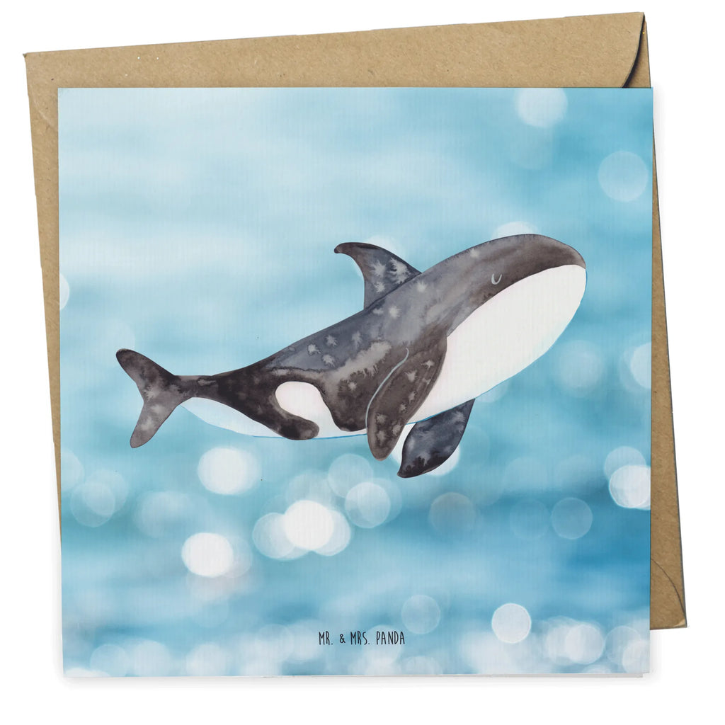 Deluxe Karte Orca doppelkarte, Klappkarte, anlasskarte, Glückwunschkarte, faltkarte, Grußkarte, Urlaub, Meer, Meerestiere, Arbeit, Startup, Orca, Selbstliebe, Möglichkeiten, Killerwal, Neustart, Motivation, Büro, Orcas, Wal