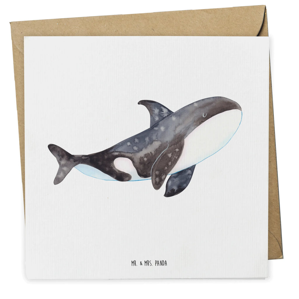 Deluxe Karte Orca doppelkarte, Klappkarte, anlasskarte, Glückwunschkarte, faltkarte, Grußkarte, Urlaub, Meer, Meerestiere, Arbeit, Startup, Orca, Selbstliebe, Möglichkeiten, Killerwal, Neustart, Motivation, Büro, Orcas, Wal