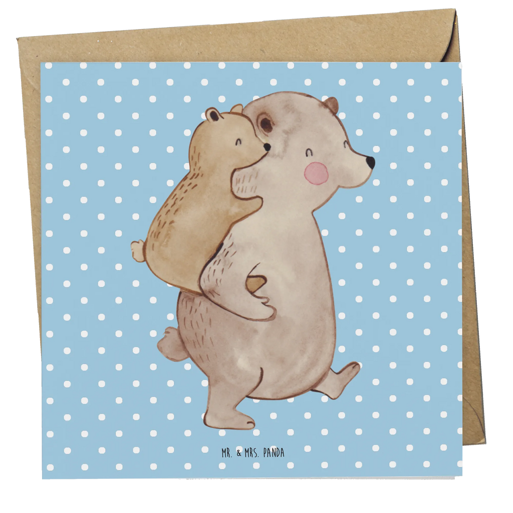 Deluxe Karte Papa Bär Einladungskarte, Karte, Hochwertige Klappkarte, Geburtstagskarte, Glückwunschkarte, Hochwertige Grußkarte, Hochzeitskarte, Klappkarte, Grußkarte, Familie, Vatertag, Muttertag, Bruder, Schwester, Mama, Papa, Oma, Opa, Vati, Geschenk, Papi, Onkel, Vater, Geburtstag