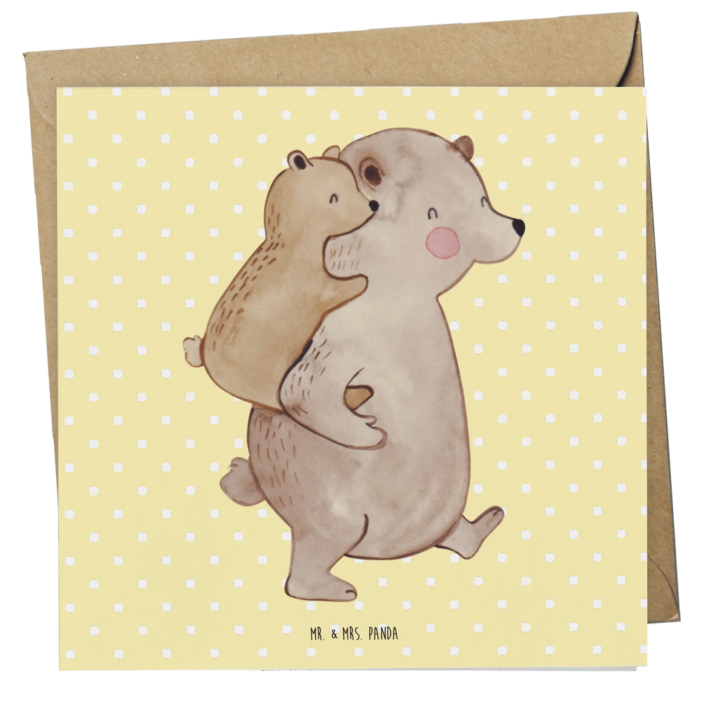 Deluxe Karte Papa Bär Einladungskarte, Karte, Hochwertige Klappkarte, Geburtstagskarte, Glückwunschkarte, Hochwertige Grußkarte, Hochzeitskarte, Klappkarte, Grußkarte, Familie, Vatertag, Muttertag, Bruder, Schwester, Mama, Papa, Oma, Opa, Vati, Geschenk, Papi, Onkel, Vater, Geburtstag