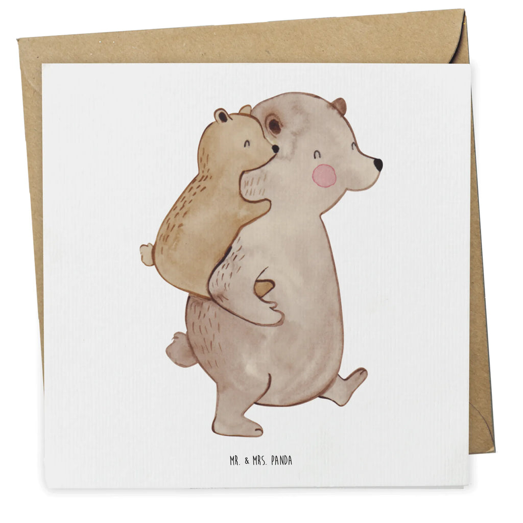 Deluxe Karte Papa Bär Einladungskarte, Karte, Hochwertige Klappkarte, Geburtstagskarte, Glückwunschkarte, Hochwertige Grußkarte, Hochzeitskarte, Klappkarte, Grußkarte, Familie, Vatertag, Muttertag, Bruder, Schwester, Mama, Papa, Oma, Opa, Vati, Geschenk, Papi, Onkel, Vater, Geburtstag