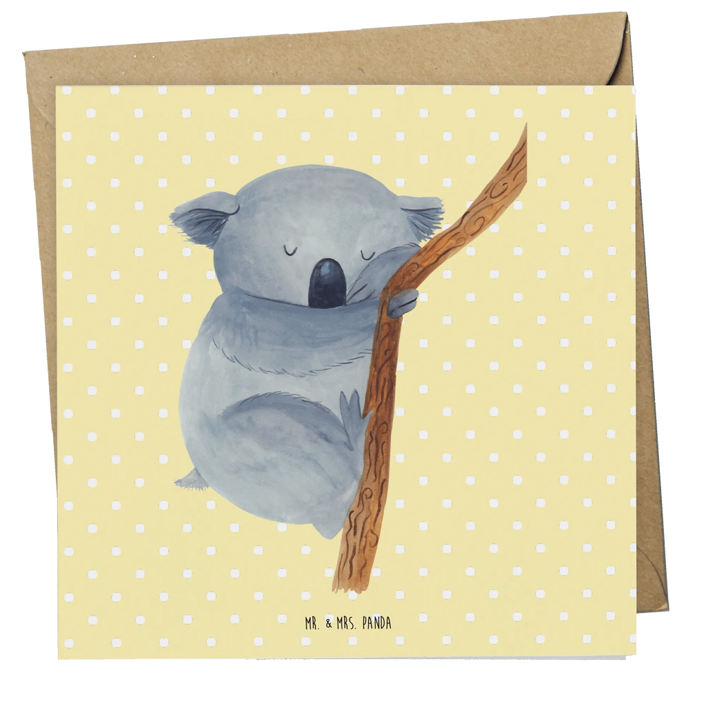 Deluxe Karte Koalabär Geburtstagskarte, Klappkarte, Grußkarte, Karte, Hochwertige Klappkarte, Einladungskarte, Glückwunschkarte, Hochzeitskarte, Hochwertige Grußkarte, Tiermotive, Gute Laune, lustige Sprüche, Tiere, träumen, Koala, Koalabär, Traum, schlafen, Schlafzimmer, Traumland, Bär