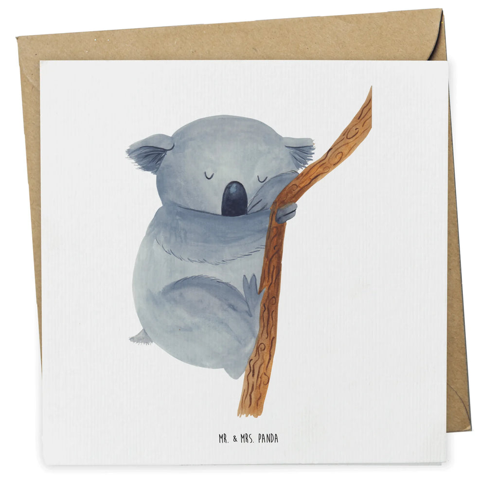 Deluxe Karte Koalabär Geburtstagskarte, Klappkarte, Grußkarte, Karte, Hochwertige Klappkarte, Einladungskarte, Glückwunschkarte, Hochzeitskarte, Hochwertige Grußkarte, Tiermotive, Gute Laune, lustige Sprüche, Tiere, träumen, Koala, Koalabär, Traum, schlafen, Schlafzimmer, Traumland, Bär