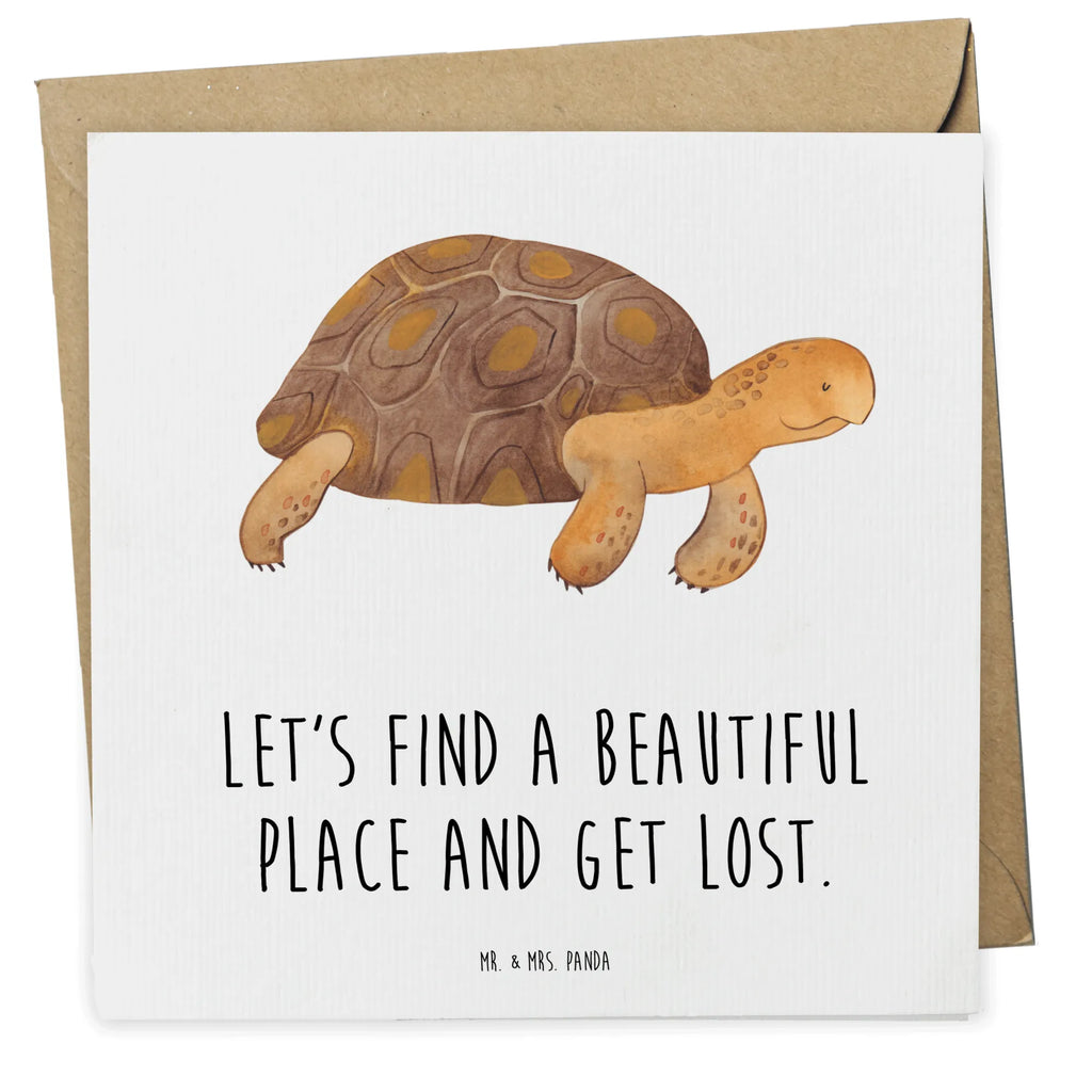 Deluxe Card tortoise March Glückwunschkarte, Karte, Hochwertige Grußkarte, Klappkarte, Geburtstagskarte, Grußkarte, Hochzeitskarte, Hochwertige Klappkarte, Einladungskarte, Meerestiere, Meer, Urlaub, Schildkröte, Lieblingsmensch, get lost, Inspiration, Schildkröten, Reiselust, Neustart, Abenteuer, Motivation