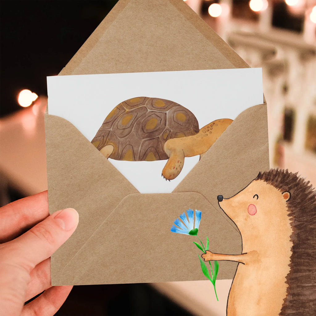 Deluxe Card tortoise March Glückwunschkarte, Karte, Hochwertige Grußkarte, Klappkarte, Geburtstagskarte, Grußkarte, Hochzeitskarte, Hochwertige Klappkarte, Einladungskarte, Meerestiere, Meer, Urlaub, Schildkröte, Lieblingsmensch, get lost, Inspiration, Schildkröten, Reiselust, Neustart, Abenteuer, Motivation