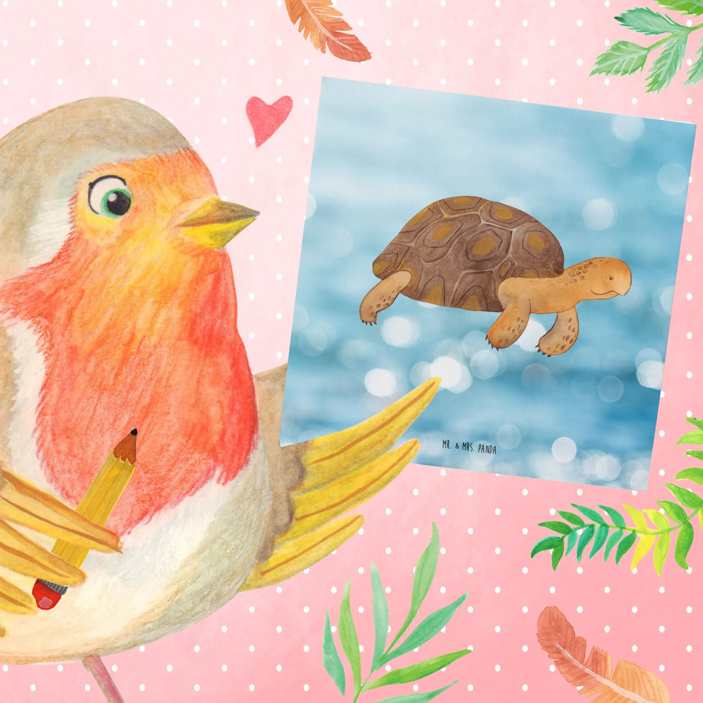 Deluxe Card tortoise March Glückwunschkarte, Karte, Hochwertige Grußkarte, Klappkarte, Geburtstagskarte, Grußkarte, Hochzeitskarte, Hochwertige Klappkarte, Einladungskarte, Meerestiere, Meer, Urlaub, Schildkröte, Lieblingsmensch, get lost, Inspiration, Schildkröten, Reiselust, Neustart, Abenteuer, Motivation