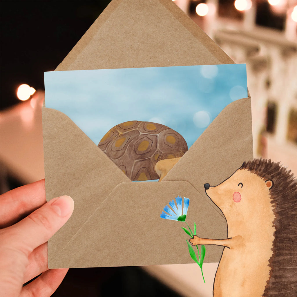 Deluxe Card tortoise March Glückwunschkarte, Karte, Hochwertige Grußkarte, Klappkarte, Geburtstagskarte, Grußkarte, Hochzeitskarte, Hochwertige Klappkarte, Einladungskarte, Meerestiere, Meer, Urlaub, Schildkröte, Lieblingsmensch, get lost, Inspiration, Schildkröten, Reiselust, Neustart, Abenteuer, Motivation