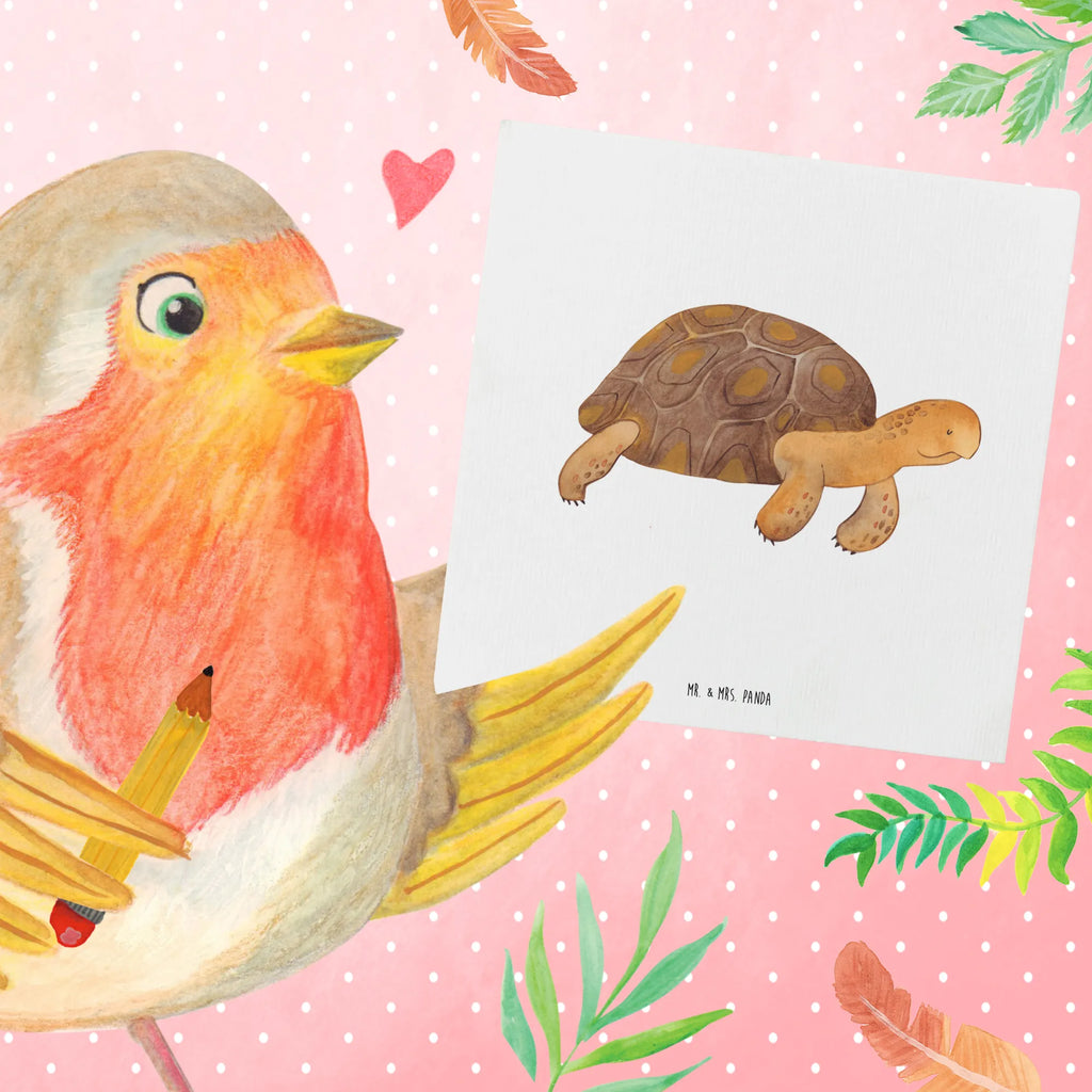 Deluxe Card tortoise March Glückwunschkarte, Karte, Hochwertige Grußkarte, Klappkarte, Geburtstagskarte, Grußkarte, Hochzeitskarte, Hochwertige Klappkarte, Einladungskarte, Meerestiere, Meer, Urlaub, Schildkröte, Lieblingsmensch, get lost, Inspiration, Schildkröten, Reiselust, Neustart, Abenteuer, Motivation