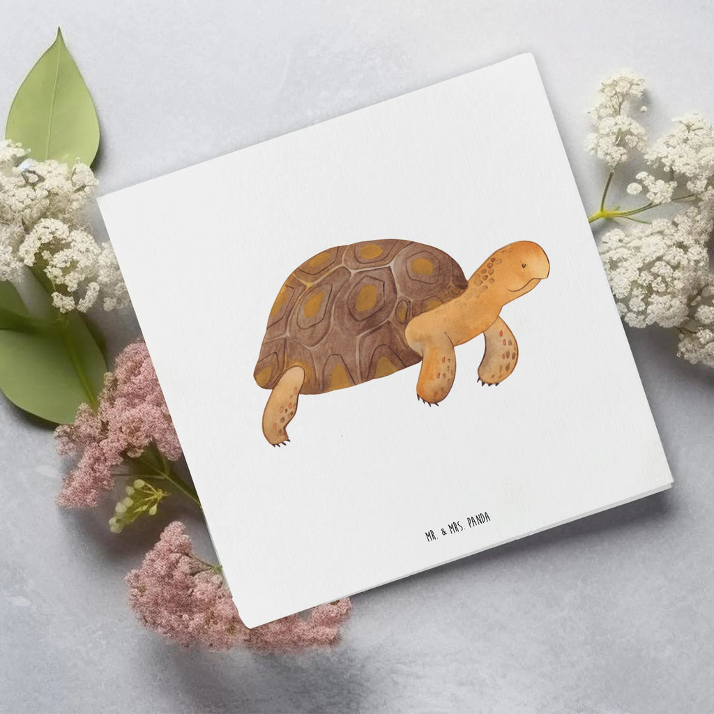Deluxe Card tortoise March Glückwunschkarte, Karte, Hochwertige Grußkarte, Klappkarte, Geburtstagskarte, Grußkarte, Hochzeitskarte, Hochwertige Klappkarte, Einladungskarte, Meerestiere, Meer, Urlaub, Schildkröte, Lieblingsmensch, get lost, Inspiration, Schildkröten, Reiselust, Neustart, Abenteuer, Motivation