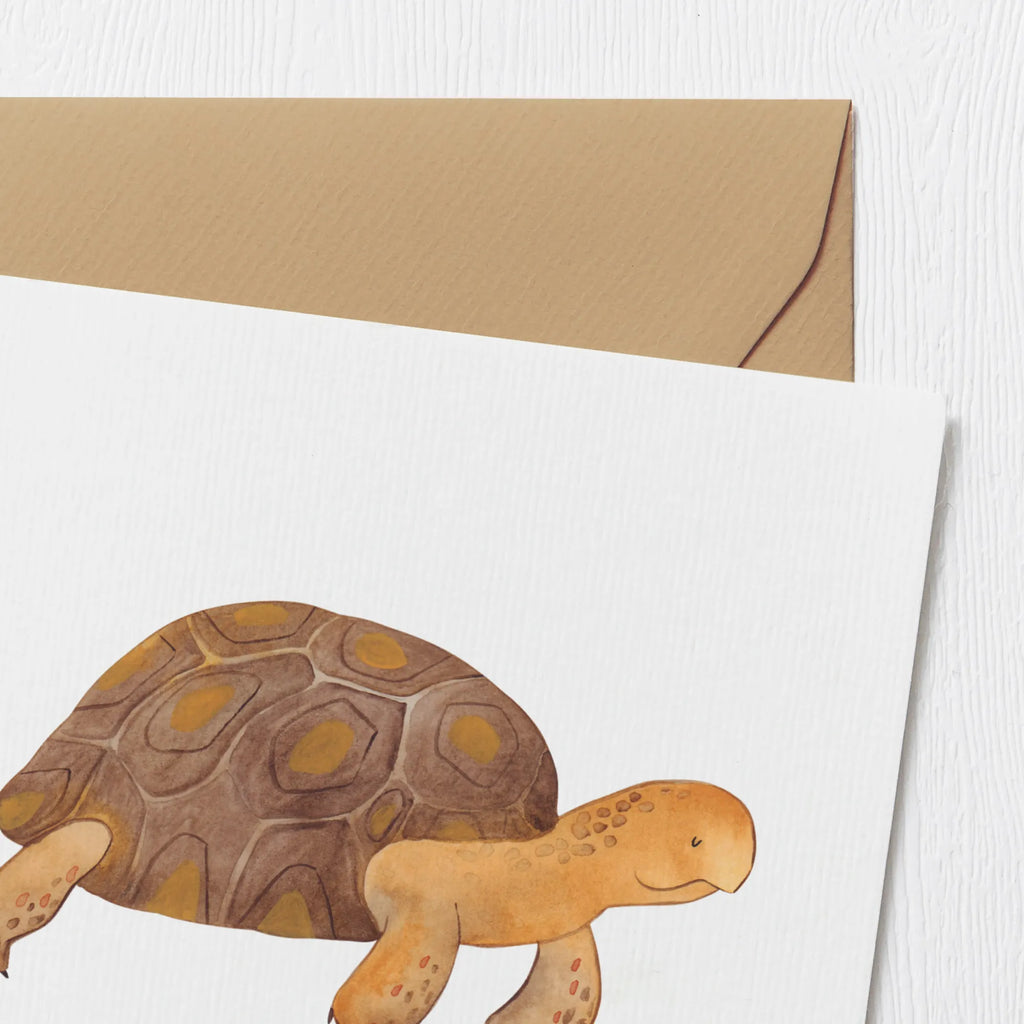 Deluxe Card tortoise March Glückwunschkarte, Karte, Hochwertige Grußkarte, Klappkarte, Geburtstagskarte, Grußkarte, Hochzeitskarte, Hochwertige Klappkarte, Einladungskarte, Meerestiere, Meer, Urlaub, Schildkröte, Lieblingsmensch, get lost, Inspiration, Schildkröten, Reiselust, Neustart, Abenteuer, Motivation