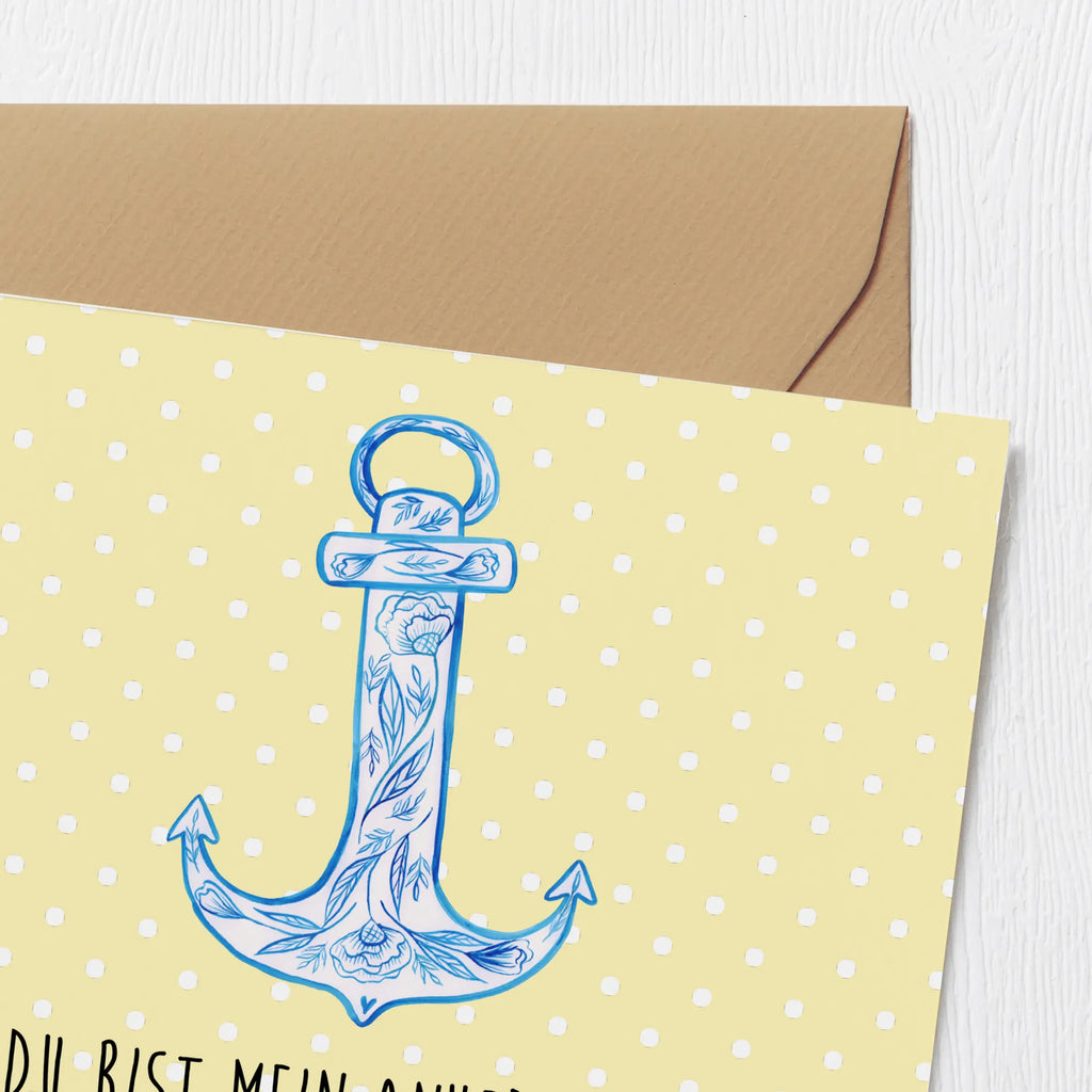 Deluxe Karte Anker Blau Karte, Grußkarte, Geburtstagskarte, Einladungskarte, Glückwunschkarte, Hochwertige Grußkarte, Klappkarte, Hochzeitskarte, Hochwertige Klappkarte, Tiermotive, Gute Laune, lustige Sprüche, Tiere