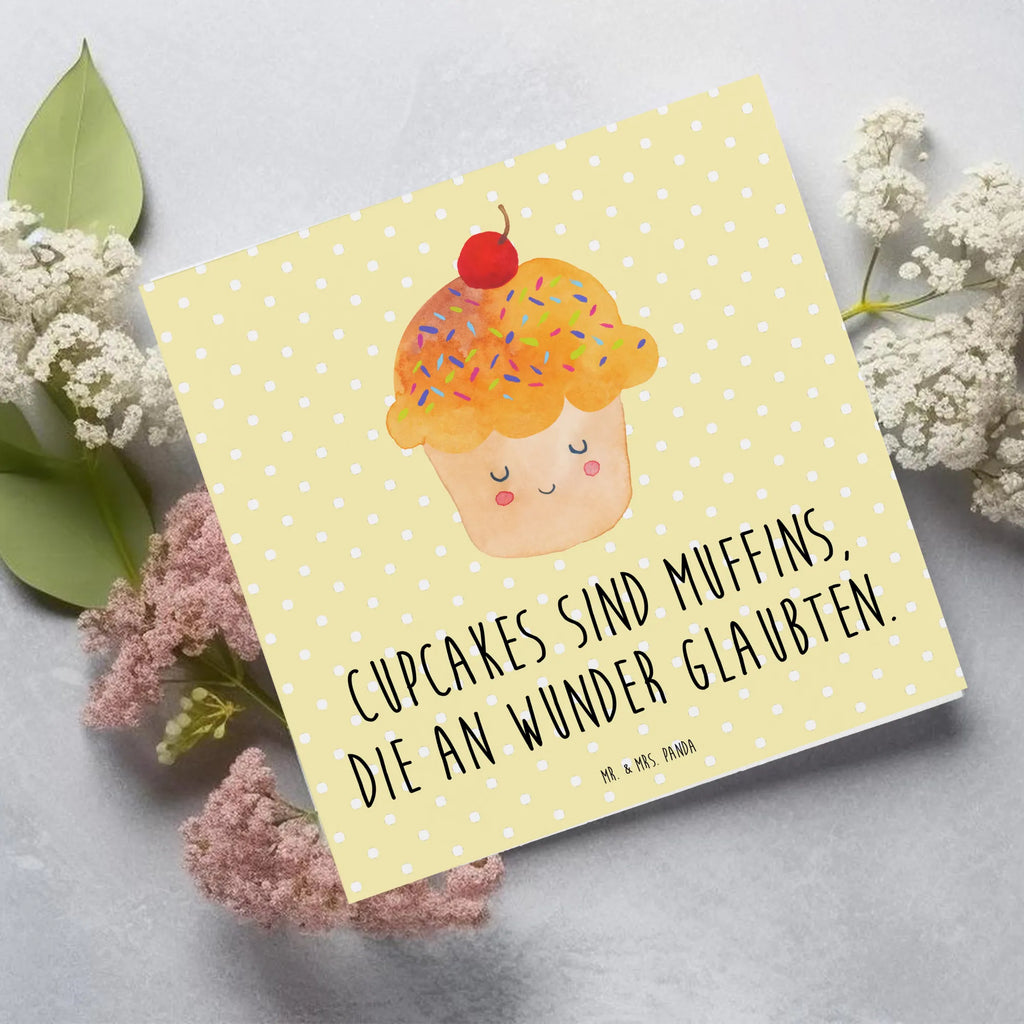 Deluxe Card Cupcake Grußkarte, Hochwertige Grußkarte, Karte, Hochzeitskarte, Geburtstagskarte, Klappkarte, Hochwertige Klappkarte, Glückwunschkarte, Einladungskarte, Tiermotive, Gute Laune, lustige Sprüche, Tiere, Geschenk Koch, Backen Geschenk, Küche Spruch, Muffin, Motivation Sprüche, Küche Deko, Wunder, Cupcakes