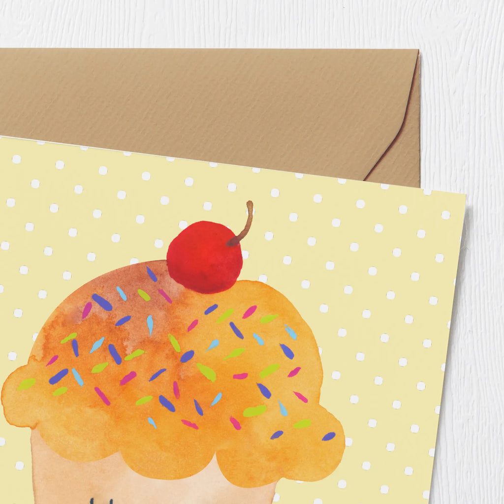 Deluxe Card Cupcake Grußkarte, Hochwertige Grußkarte, Karte, Hochzeitskarte, Geburtstagskarte, Klappkarte, Hochwertige Klappkarte, Glückwunschkarte, Einladungskarte, Tiermotive, Gute Laune, lustige Sprüche, Tiere, Geschenk Koch, Backen Geschenk, Küche Spruch, Muffin, Motivation Sprüche, Küche Deko, Wunder, Cupcakes