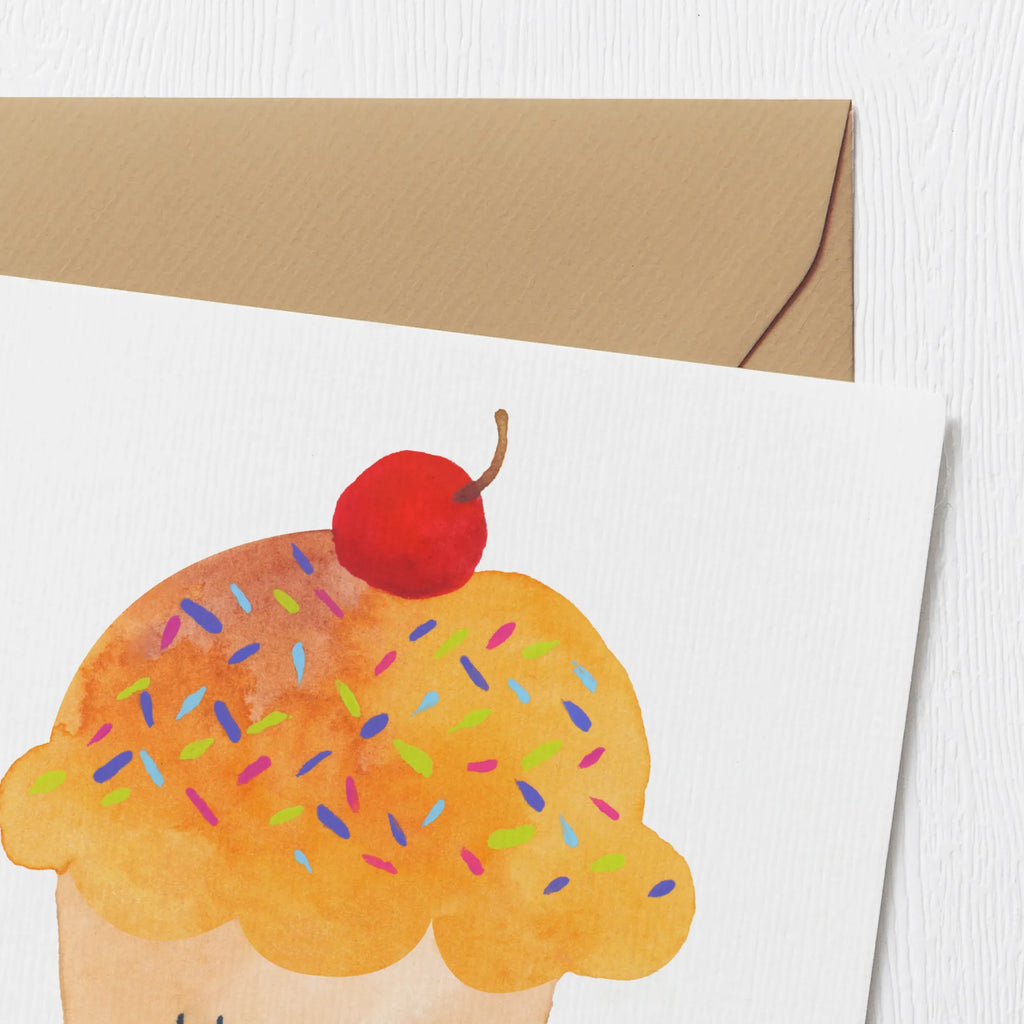 Deluxe Card Cupcake Grußkarte, Hochwertige Grußkarte, Karte, Hochzeitskarte, Geburtstagskarte, Klappkarte, Hochwertige Klappkarte, Glückwunschkarte, Einladungskarte, Tiermotive, Gute Laune, lustige Sprüche, Tiere, Geschenk Koch, Backen Geschenk, Küche Spruch, Muffin, Motivation Sprüche, Küche Deko, Wunder, Cupcakes