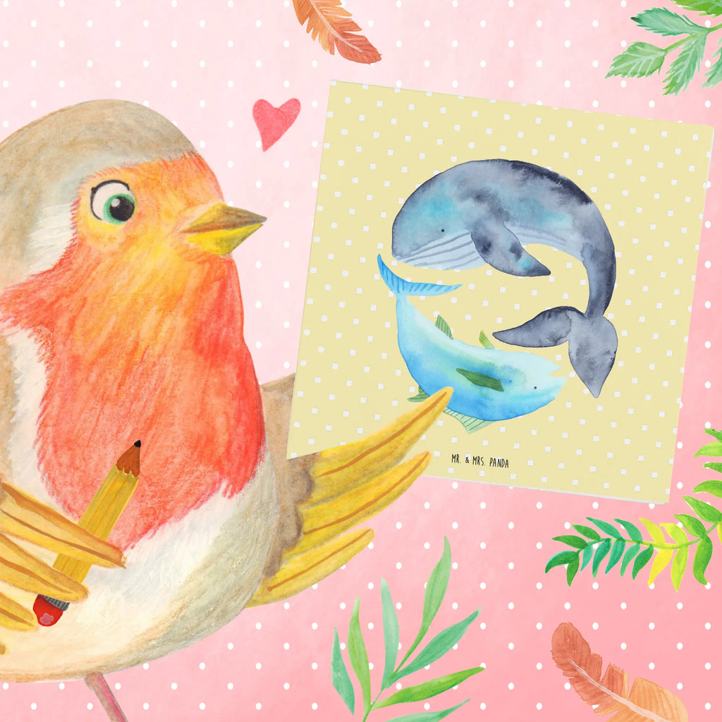 Deluxe Karte Walfisch Thunfisch Hochwertige Grußkarte, Karte, Hochzeitskarte, Geburtstagskarte, Klappkarte, Glückwunschkarte, Einladungskarte, Grußkarte, Hochwertige Klappkarte, Tiermotive, Gute Laune, lustige Sprüche, Tiere, Spruch lustig, Wal, Spruch des Tages, Flachwitz, Tunfisch, Witz, Wortwitz lustig, Wahl, Flachwitz Geschenk