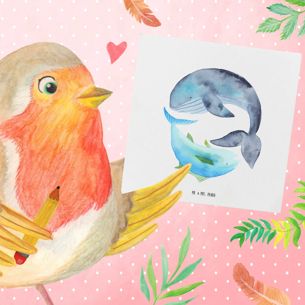 Deluxe Karte Walfisch Thunfisch Hochwertige Grußkarte, Karte, Hochzeitskarte, Geburtstagskarte, Klappkarte, Glückwunschkarte, Einladungskarte, Grußkarte, Hochwertige Klappkarte, Tiermotive, Gute Laune, lustige Sprüche, Tiere, Spruch lustig, Wal, Spruch des Tages, Flachwitz, Tunfisch, Witz, Wortwitz lustig, Wahl, Flachwitz Geschenk