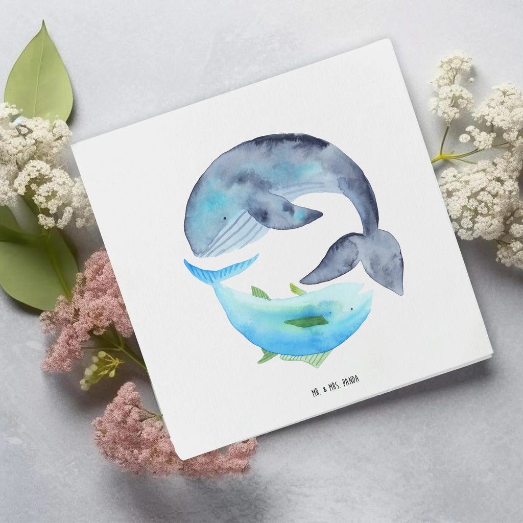 Deluxe Karte Walfisch Thunfisch Hochwertige Grußkarte, Karte, Hochzeitskarte, Geburtstagskarte, Klappkarte, Glückwunschkarte, Einladungskarte, Grußkarte, Hochwertige Klappkarte, Tiermotive, Gute Laune, lustige Sprüche, Tiere, Spruch lustig, Wal, Spruch des Tages, Flachwitz, Tunfisch, Witz, Wortwitz lustig, Wahl, Flachwitz Geschenk