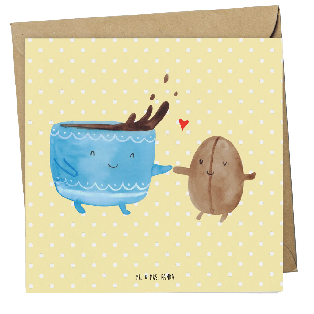 Deluxe Karte Kaffee Bohne Hochzeitskarte, Glückwunschkarte, Hochwertige Grußkarte, Karte, Hochwertige Klappkarte, Einladungskarte, Klappkarte, Grußkarte, Geburtstagskarte, Tiermotive, Gute Laune, lustige Sprüche, Tiere, Genuss, Glück, Kaffeebohne, Kaffee, Zufriedenheit