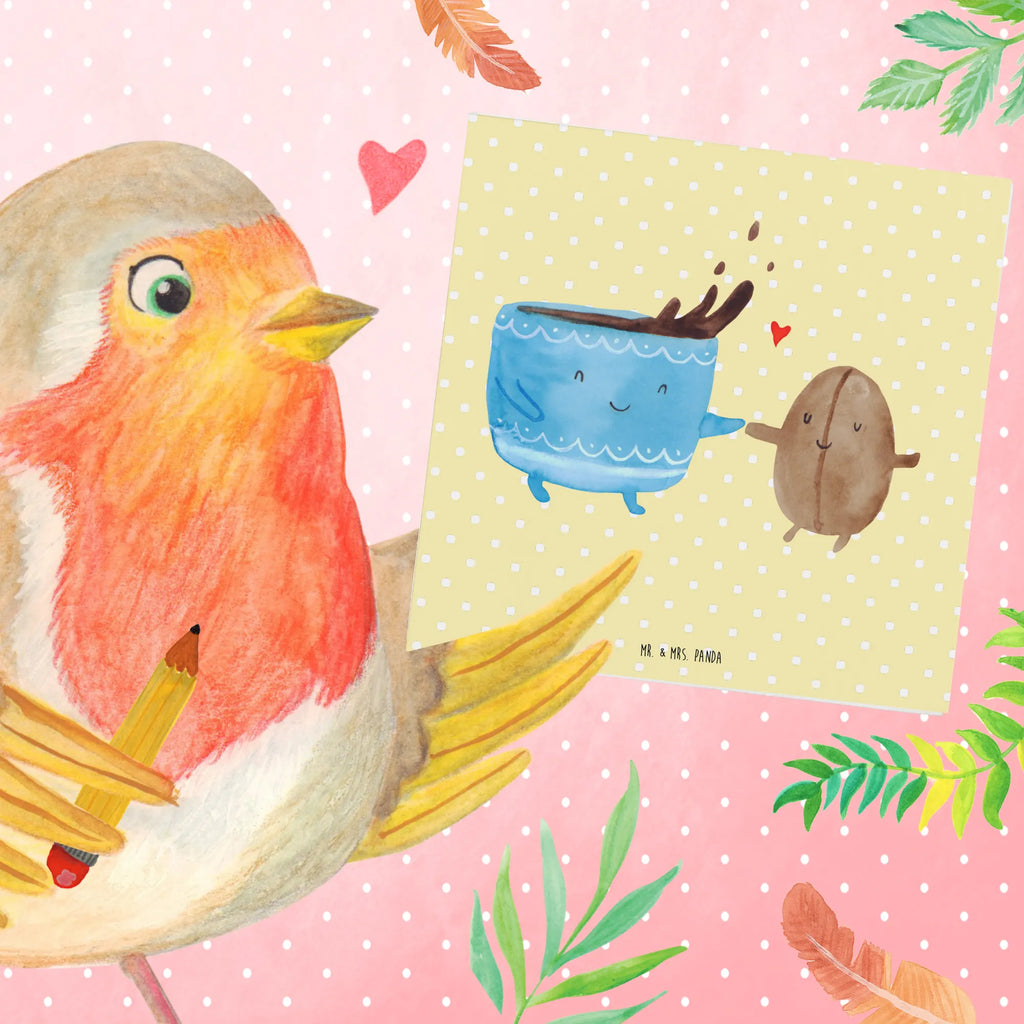 Deluxe Karte Kaffee Bohne Hochzeitskarte, Glückwunschkarte, Hochwertige Grußkarte, Karte, Hochwertige Klappkarte, Einladungskarte, Klappkarte, Grußkarte, Geburtstagskarte, Tiermotive, Gute Laune, lustige Sprüche, Tiere, Genuss, Glück, Kaffeebohne, Kaffee, Zufriedenheit