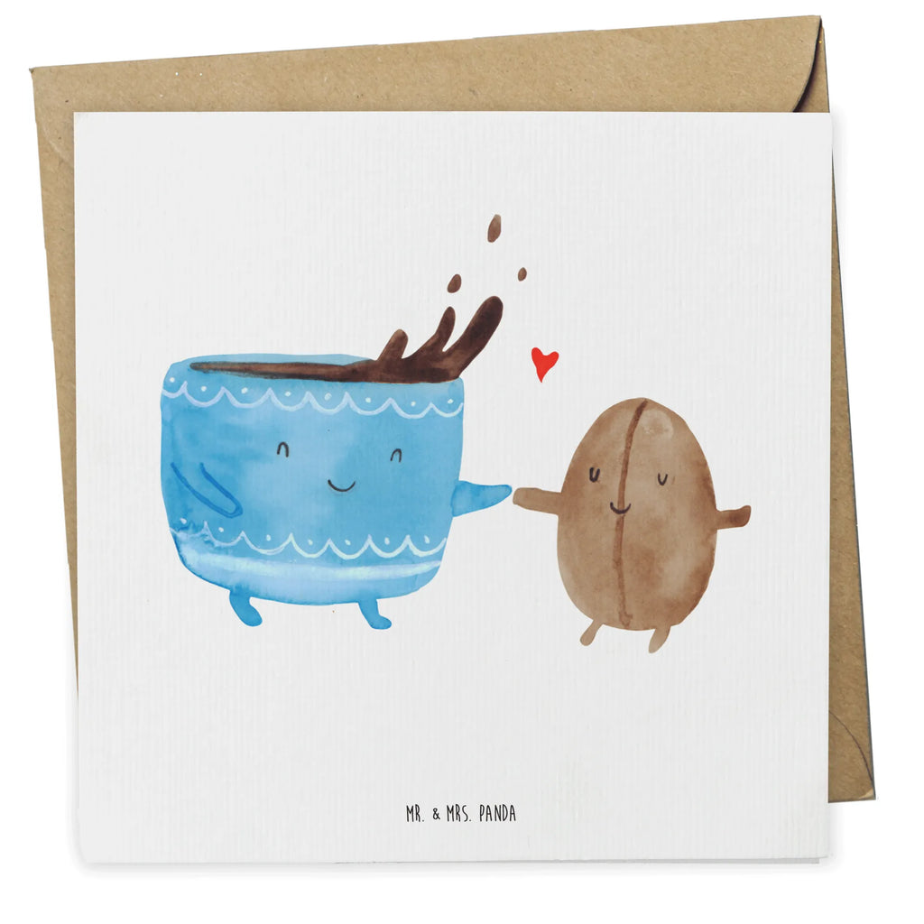 Deluxe Karte Kaffee Bohne Hochzeitskarte, Glückwunschkarte, Hochwertige Grußkarte, Karte, Hochwertige Klappkarte, Einladungskarte, Klappkarte, Grußkarte, Geburtstagskarte, Tiermotive, Gute Laune, lustige Sprüche, Tiere, Genuss, Glück, Kaffeebohne, Kaffee, Zufriedenheit