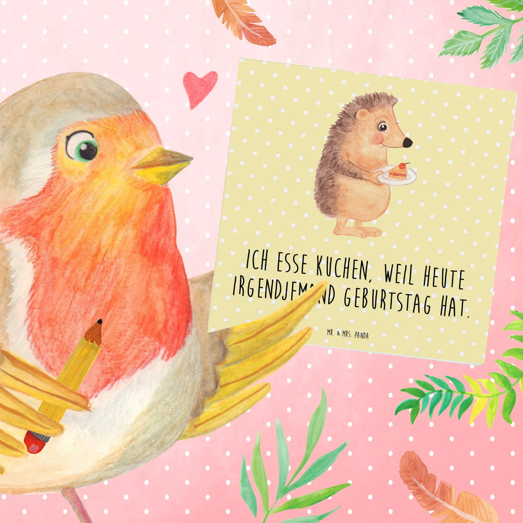 Deluxe Karte Igel Kuchenstück Hochzeitskarte, Karte, Grußkarte, Einladungskarte, Klappkarte, Hochwertige Grußkarte, Geburtstagskarte, Glückwunschkarte, Hochwertige Klappkarte, Tiermotive, Gute Laune, lustige Sprüche, Tiere, Geburtstagskuchen, Igel, Einladung Party, Essen Spruch, Kuchen, Kuchen backen, Backen Geschenk, Torte