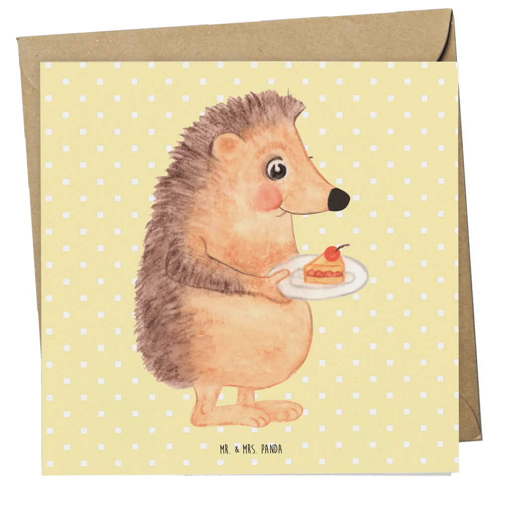 Deluxe Karte Igel Kuchenstück Hochzeitskarte, Karte, Grußkarte, Einladungskarte, Klappkarte, Hochwertige Grußkarte, Geburtstagskarte, Glückwunschkarte, Hochwertige Klappkarte, Tiermotive, Gute Laune, lustige Sprüche, Tiere, Geburtstagskuchen, Igel, Einladung Party, Essen Spruch, Kuchen, Kuchen backen, Backen Geschenk, Torte