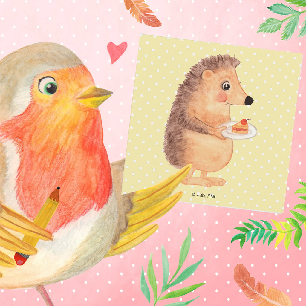 Deluxe Karte Igel Kuchenstück Hochzeitskarte, Karte, Grußkarte, Einladungskarte, Klappkarte, Hochwertige Grußkarte, Geburtstagskarte, Glückwunschkarte, Hochwertige Klappkarte, Tiermotive, Gute Laune, lustige Sprüche, Tiere, Geburtstagskuchen, Igel, Einladung Party, Essen Spruch, Kuchen, Kuchen backen, Backen Geschenk, Torte