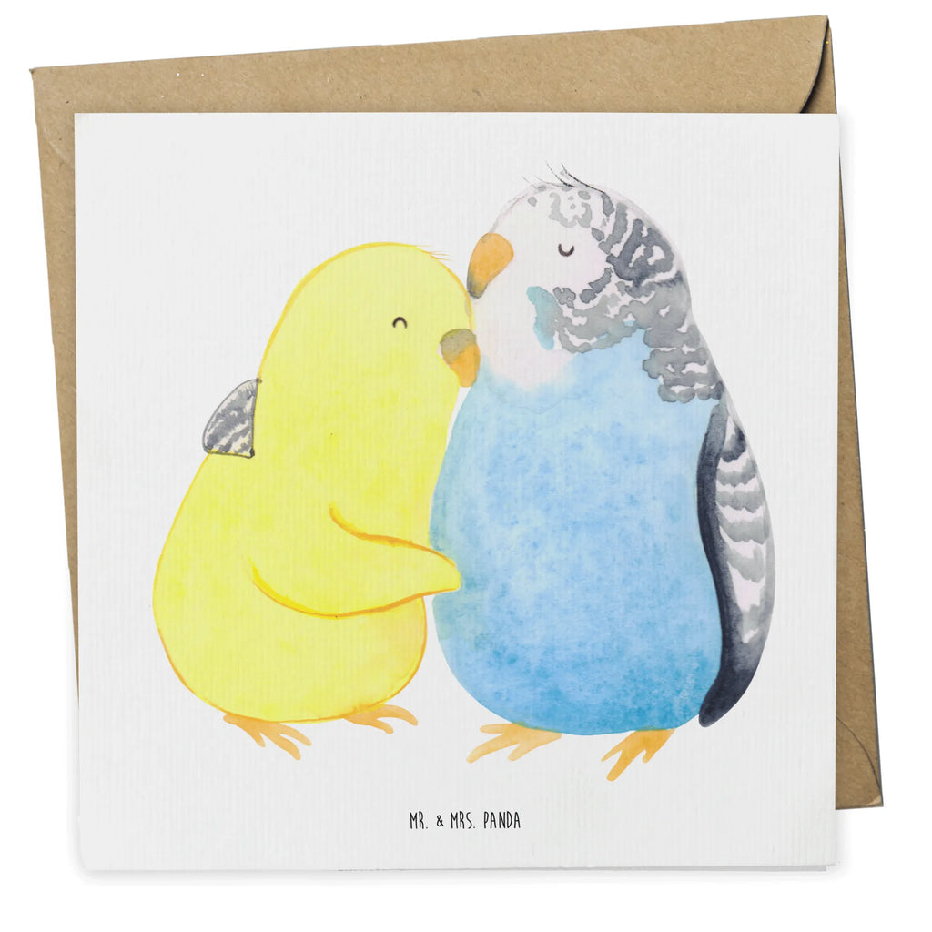 Deluxe Karte Wellensittich Liebe Hochwertige Klappkarte, Karte, Klappkarte, Hochwertige Grußkarte, Hochzeitskarte, Einladungskarte, Grußkarte, Glückwunschkarte, Geburtstagskarte, Liebe, Partner, Freund, Freundin, Ehemann, Ehefrau, Heiraten, Verlobung, Heiratsantrag, Liebesgeschenk, Jahrestag, Hocheitstag, Kuscheln, Vertrauen, Vögel, Wellensittich, Nähe