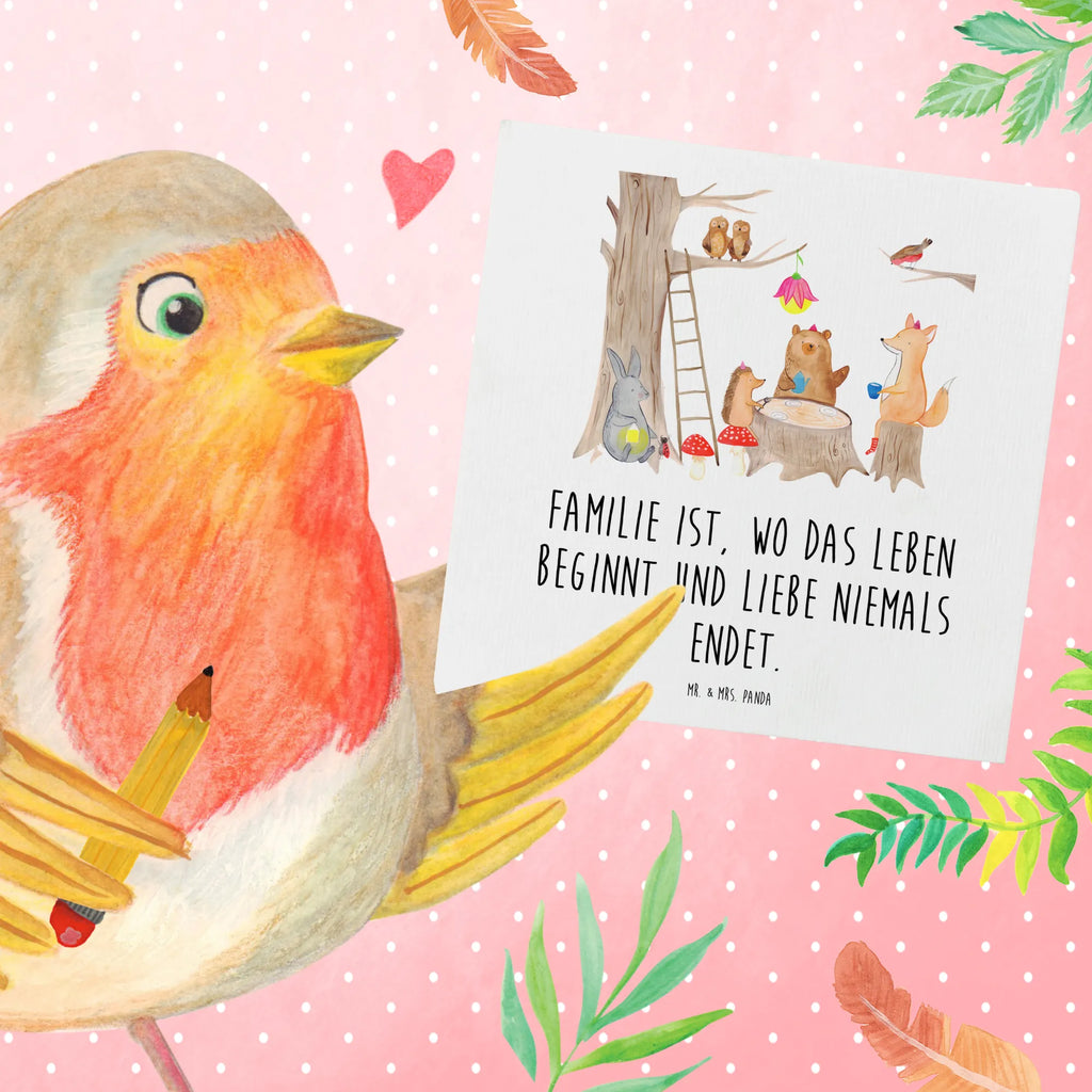 Deluxe Karte Waldtiere Picknick Klappkarte, Hochwertige Grußkarte, Hochwertige Klappkarte, Glückwunschkarte, Karte, Einladungskarte, Geburtstagskarte, Hochzeitskarte, Grußkarte, Tiermotive, Gute Laune, lustige Sprüche, Tiere, Eichhörnchen, Fuchs, Waldtiere, Wald, Maus, Hase, Igel, Picknick