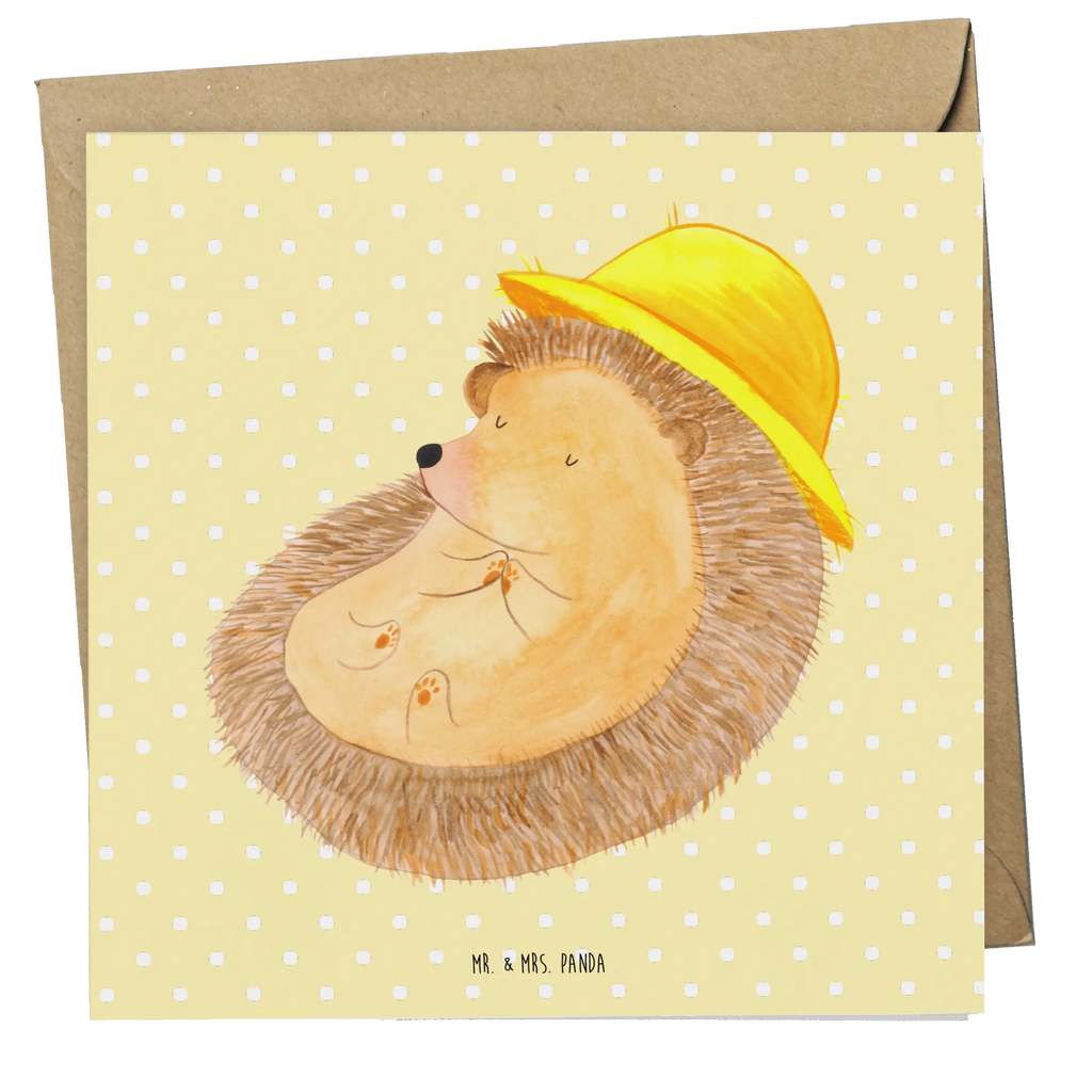 Deluxe Karte Igel Beten Hochzeitskarte, Geburtstagskarte, Klappkarte, Grußkarte, Karte, Hochwertige Klappkarte, Einladungskarte, Glückwunschkarte, Hochwertige Grußkarte, Tiermotive, Gute Laune, lustige Sprüche, Tiere, Amen, Igel, Sonnenhut, Dankbarkeit, Leben, Igel mit Hut, genießen, Gott, beten, Dankbar sein, dankbar