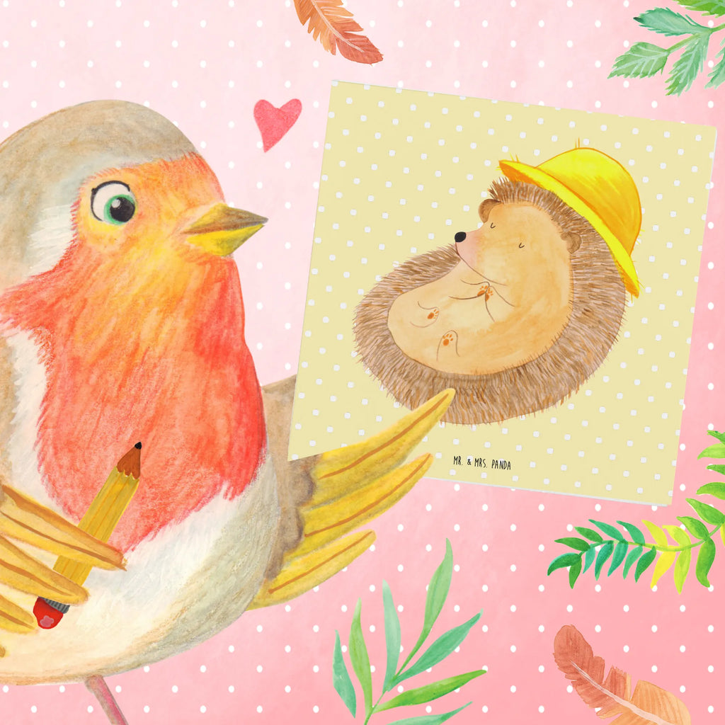 Deluxe Karte Igel Beten Hochzeitskarte, Geburtstagskarte, Klappkarte, Grußkarte, Karte, Hochwertige Klappkarte, Einladungskarte, Glückwunschkarte, Hochwertige Grußkarte, Tiermotive, Gute Laune, lustige Sprüche, Tiere, Amen, Igel, Sonnenhut, Dankbarkeit, Leben, Igel mit Hut, genießen, Gott, beten, Dankbar sein, dankbar