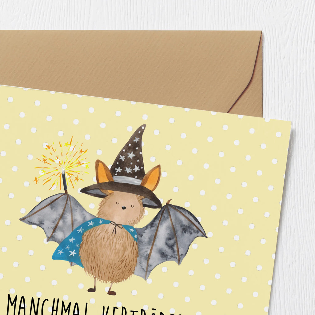 Deluxe Karte Fledermaus Zauberer Hochzeitskarte, Hochwertige Klappkarte, Klappkarte, Einladungskarte, Geburtstagskarte, Grußkarte, Hochwertige Grußkarte, Glückwunschkarte, Karte, Tiermotive, Gute Laune, lustige Sprüche, Tiere, reinsteigern, Fledermäuse, Zauberer, Magier, Frauen, Fledermaus