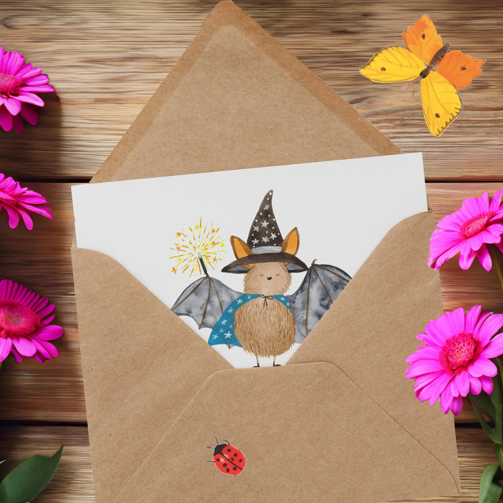 Deluxe Karte Fledermaus Zauberer Hochzeitskarte, Hochwertige Klappkarte, Klappkarte, Einladungskarte, Geburtstagskarte, Grußkarte, Hochwertige Grußkarte, Glückwunschkarte, Karte, Tiermotive, Gute Laune, lustige Sprüche, Tiere, reinsteigern, Fledermäuse, Zauberer, Magier, Frauen, Fledermaus