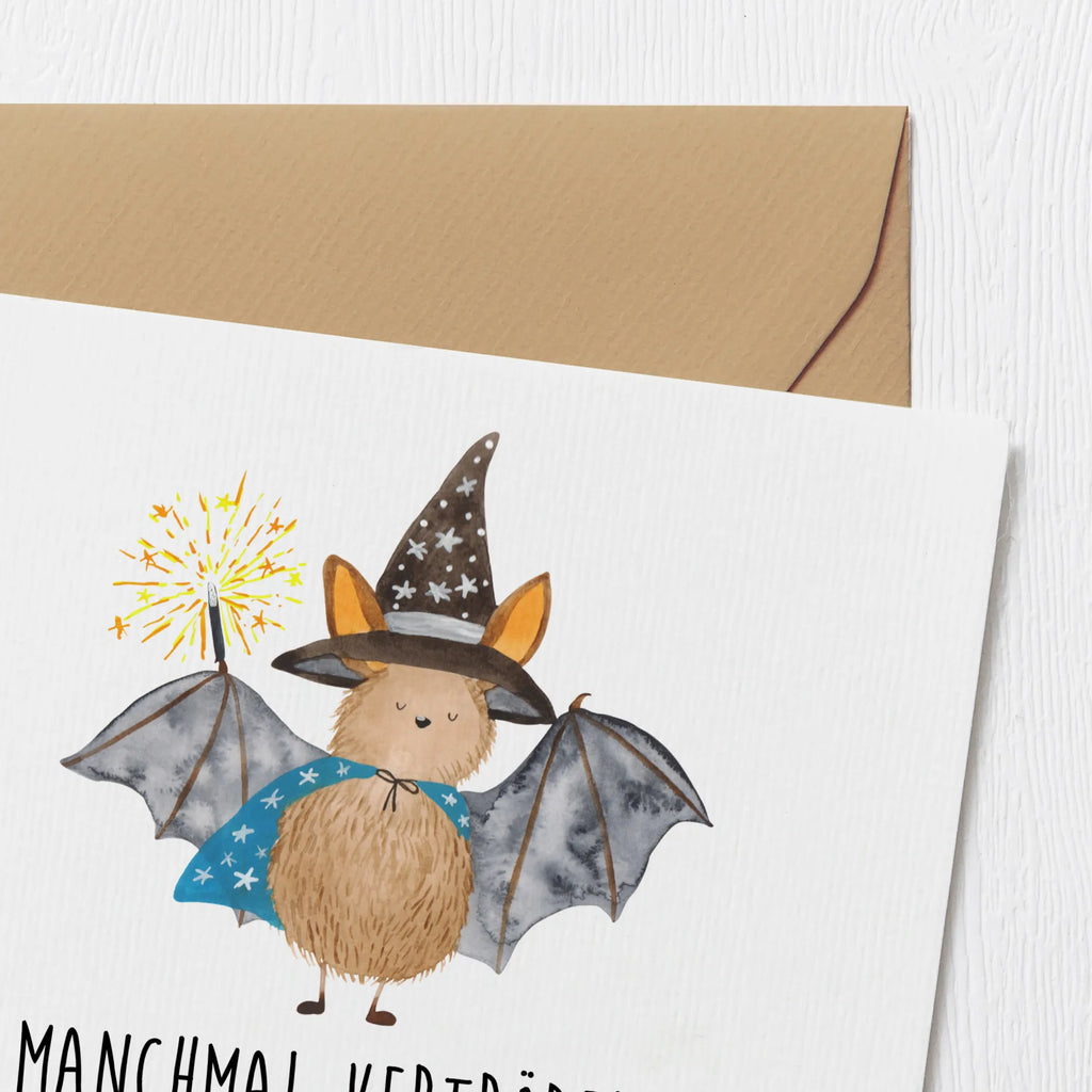 Deluxe Karte Fledermaus Zauberer Hochzeitskarte, Hochwertige Klappkarte, Klappkarte, Einladungskarte, Geburtstagskarte, Grußkarte, Hochwertige Grußkarte, Glückwunschkarte, Karte, Tiermotive, Gute Laune, lustige Sprüche, Tiere, reinsteigern, Fledermäuse, Zauberer, Magier, Frauen, Fledermaus