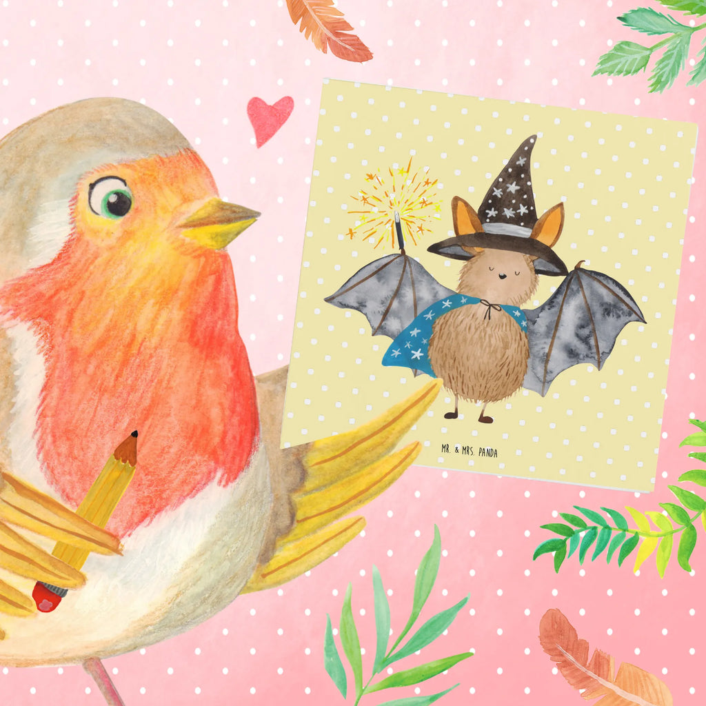 Deluxe Karte Fledermaus Zauberer Hochzeitskarte, Hochwertige Klappkarte, Klappkarte, Einladungskarte, Geburtstagskarte, Grußkarte, Hochwertige Grußkarte, Glückwunschkarte, Karte, Tiermotive, Gute Laune, lustige Sprüche, Tiere, reinsteigern, Fledermäuse, Zauberer, Magier, Frauen, Fledermaus