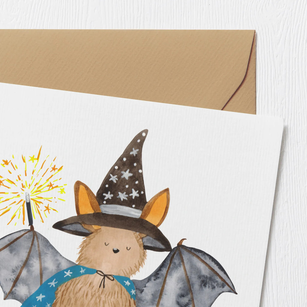 Deluxe Karte Fledermaus Zauberer Hochzeitskarte, Hochwertige Klappkarte, Klappkarte, Einladungskarte, Geburtstagskarte, Grußkarte, Hochwertige Grußkarte, Glückwunschkarte, Karte, Tiermotive, Gute Laune, lustige Sprüche, Tiere, reinsteigern, Fledermäuse, Zauberer, Magier, Frauen, Fledermaus