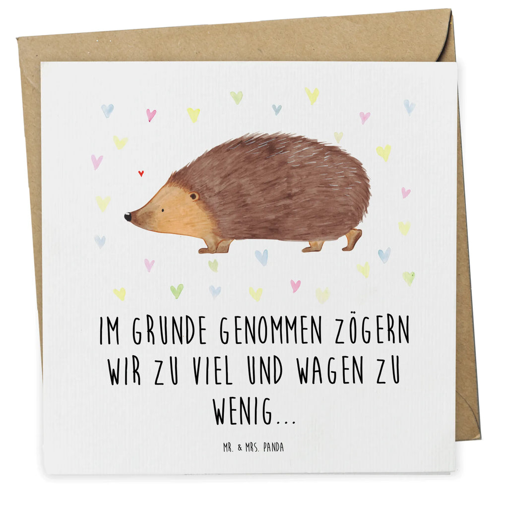 Deluxe Karte Igel Herzen Karte, Einladungskarte, Glückwunschkarte, Geburtstagskarte, Grußkarte, Klappkarte, Hochwertige Klappkarte, Hochzeitskarte, Hochwertige Grußkarte, Tiermotive, Gute Laune, lustige Sprüche, Tiere, Vertrauen, Herzen, Liebe, Herz, Leben, Igel, Kuss