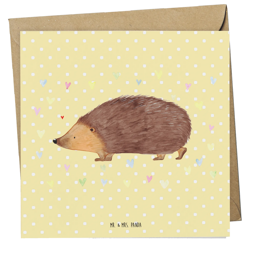 Deluxe Karte Igel Herzen Karte, Einladungskarte, Glückwunschkarte, Geburtstagskarte, Grußkarte, Klappkarte, Hochwertige Klappkarte, Hochzeitskarte, Hochwertige Grußkarte, Tiermotive, Gute Laune, lustige Sprüche, Tiere, Vertrauen, Herzen, Liebe, Herz, Leben, Igel, Kuss