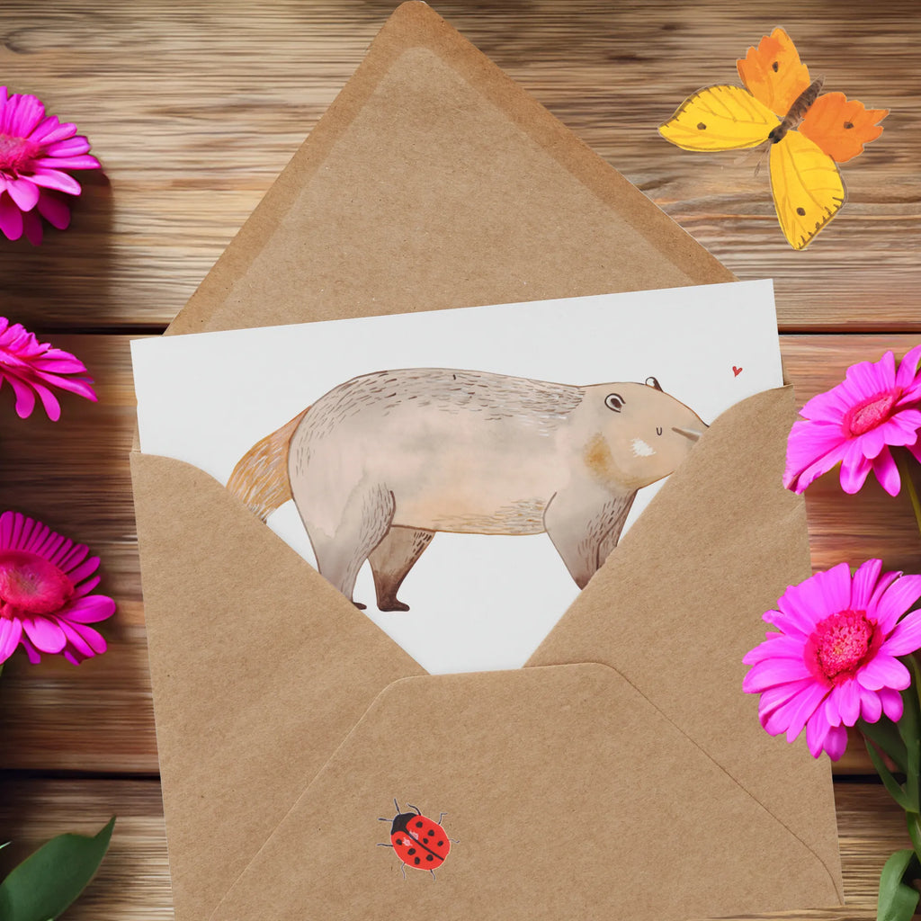 Deluxe Card Coati Karte, Geburtstagskarte, Glückwunschkarte, Einladungskarte, Grußkarte, Hochwertige Grußkarte, Hochzeitskarte, Hochwertige Klappkarte, Klappkarte, Tiermotive, Gute Laune, lustige Sprüche, Tiere, Nasenbär, Bär, Rüsselbär, Nasenbären